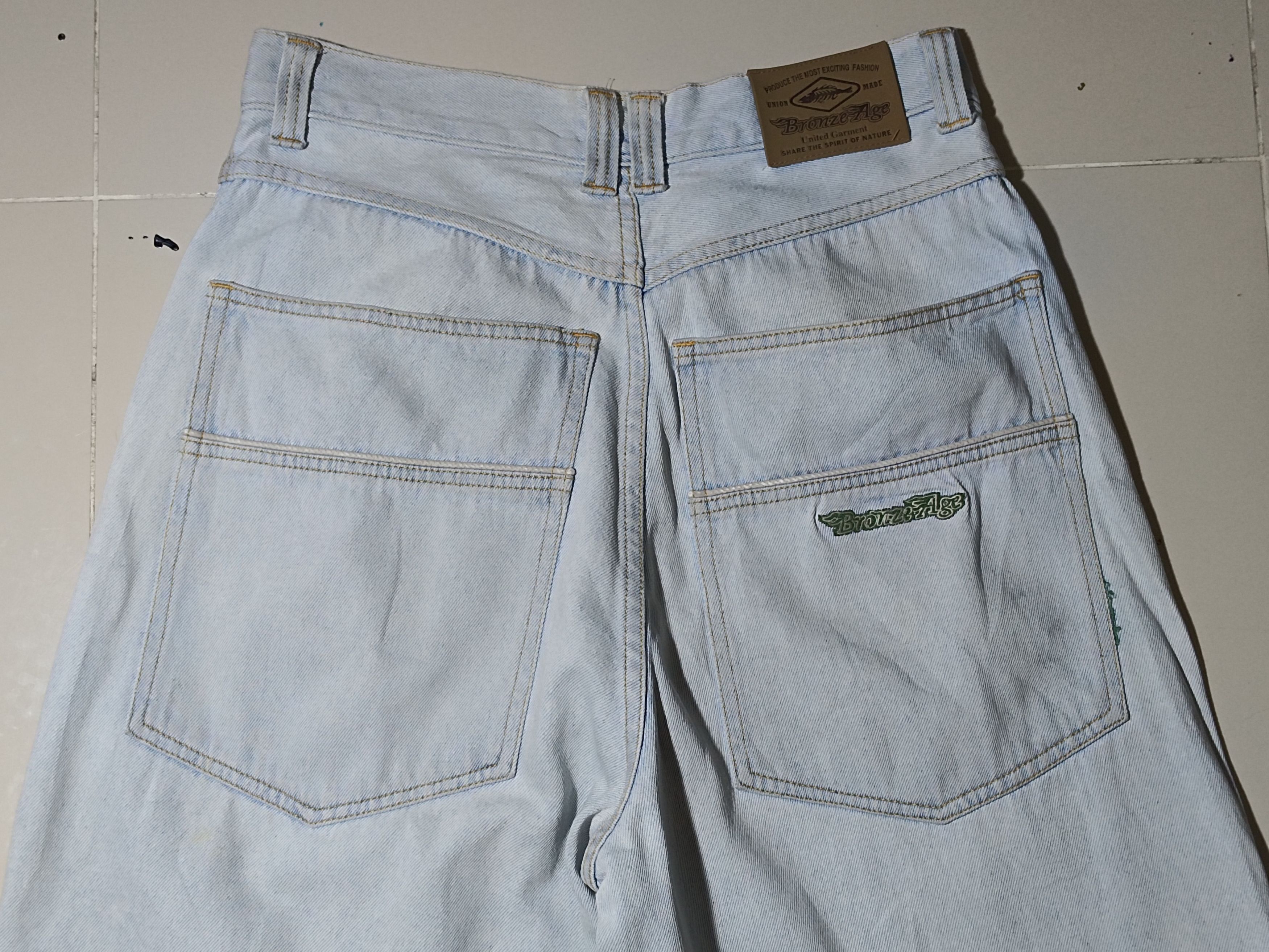 Vintage Vintage Bronze Age Baggy Mud Wash Sun Faded Skate Denim Size US 30 / EU 46 - 3 Thumbnail