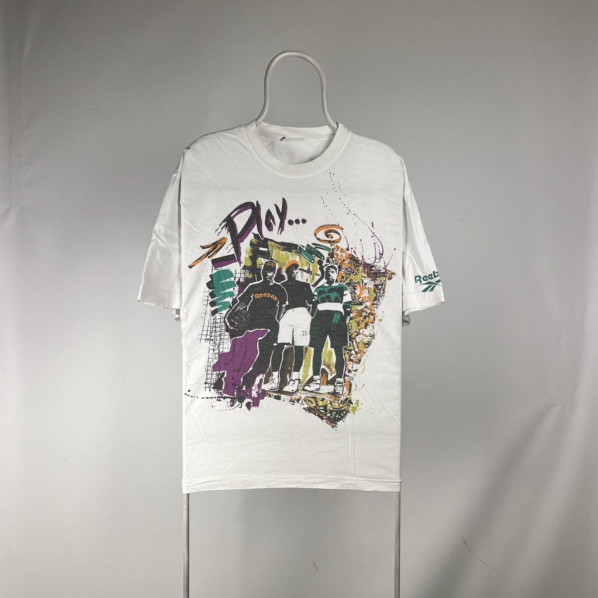 Reebok Vintage Reebok T-shirt Basketball NBA size XL Size US XL / EU 56 / 4 - 1 Thumbnail