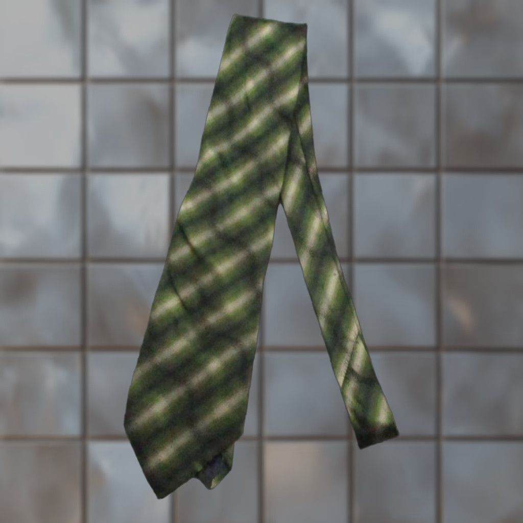 Vintage Stefano Milano Tie Mens One Size Green 100% Silk Made In Italy Plaid Necktie Size ONE SIZE - 1 Thumbnail