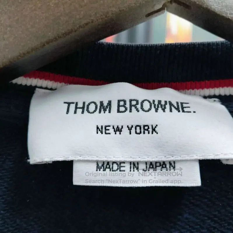 Thom Browne Thom Browne Navy Cotton Long Sleeve Sweatshirt . Size US S / EU 44-46 / 1 - 3 Thumbnail