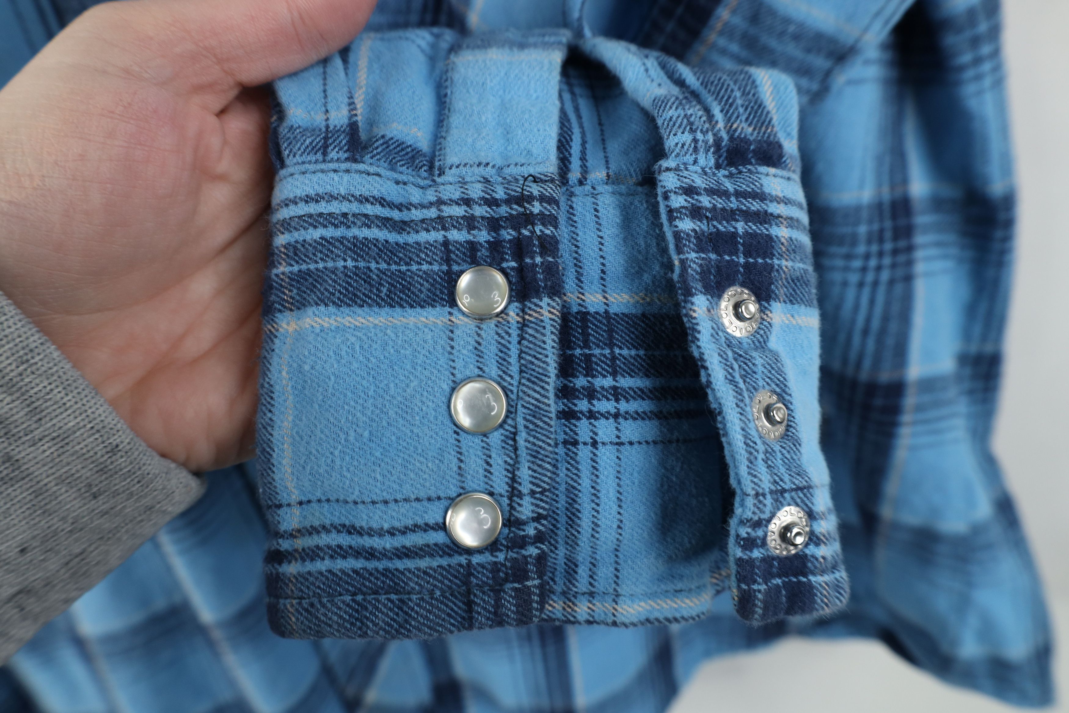 Wrangler Vintage 90s Y2K Wrangler Rodeo Flannel Button Shirt Plaid Size US XL / EU 56 / 4 - 4 Thumbnail