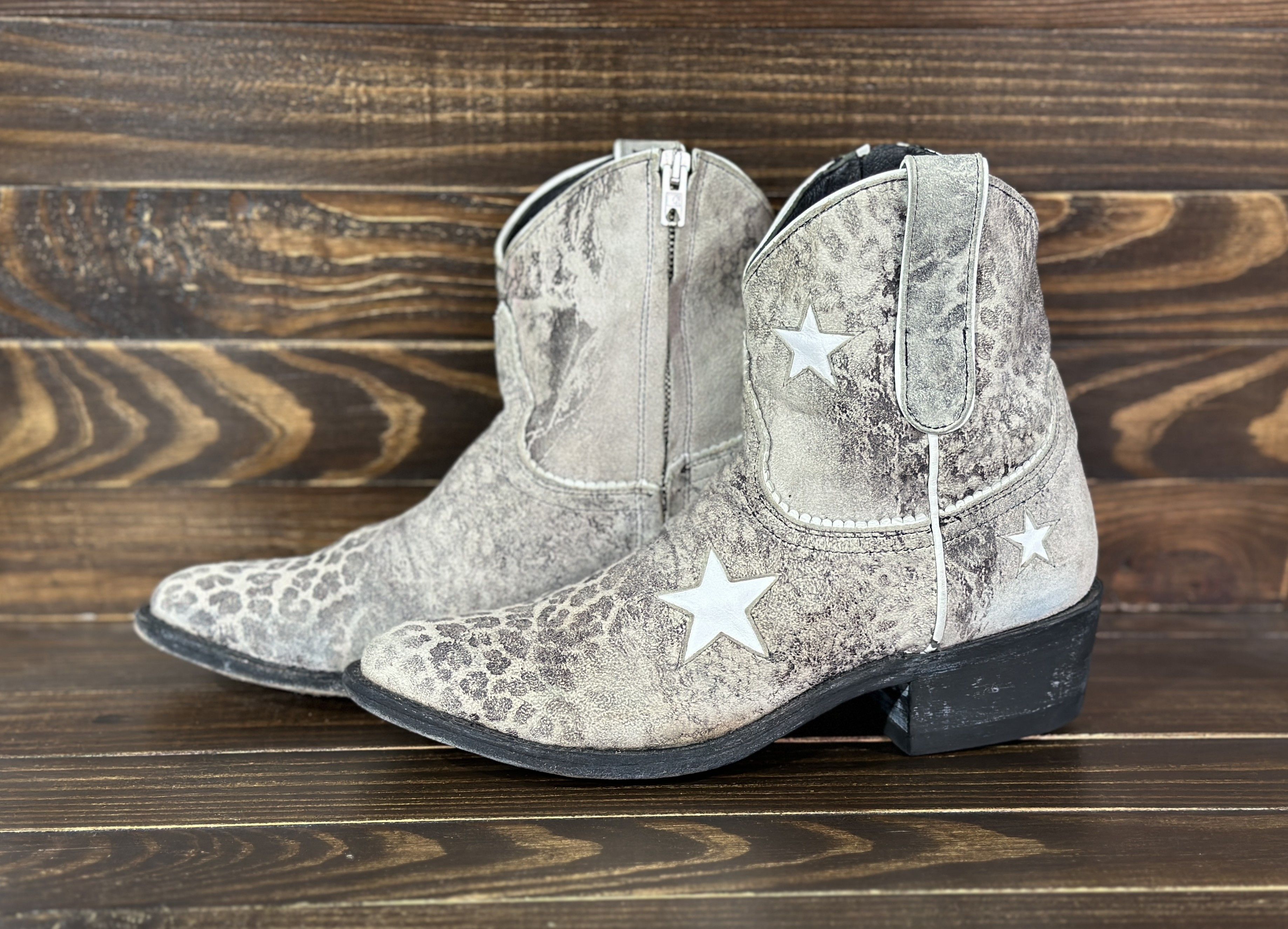 Mexicana MEXICANA TRISTAR 7 Black Grey LEOPARD Boots Made In Mexico Size US 8 / IT 38 - 5 Thumbnail