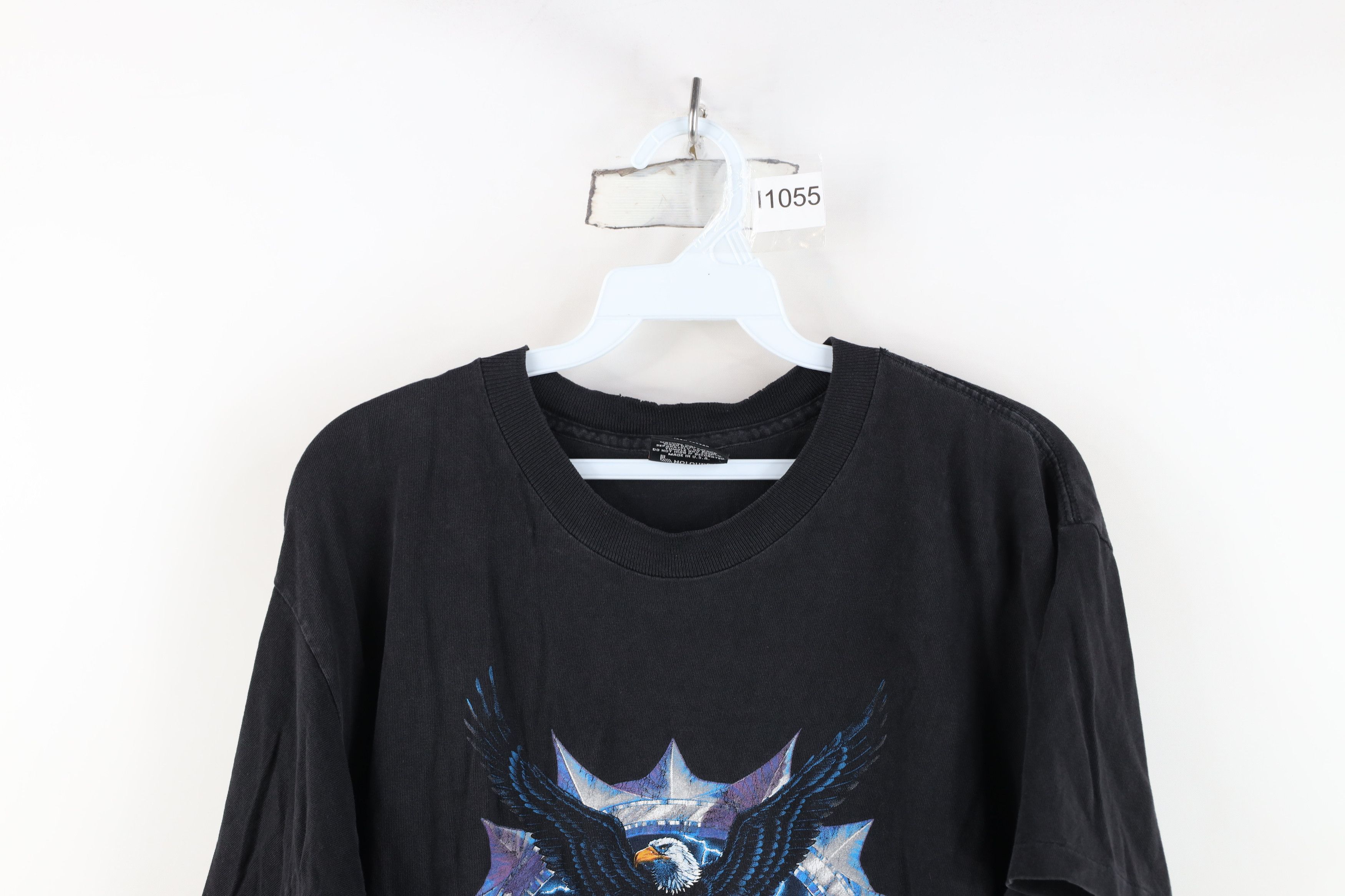 Harley Davidson Vintage 90s Harley Davidson Lightning T-Shirt Black USA Size US M / EU 48-50 / 2 - 2 Thumbnail