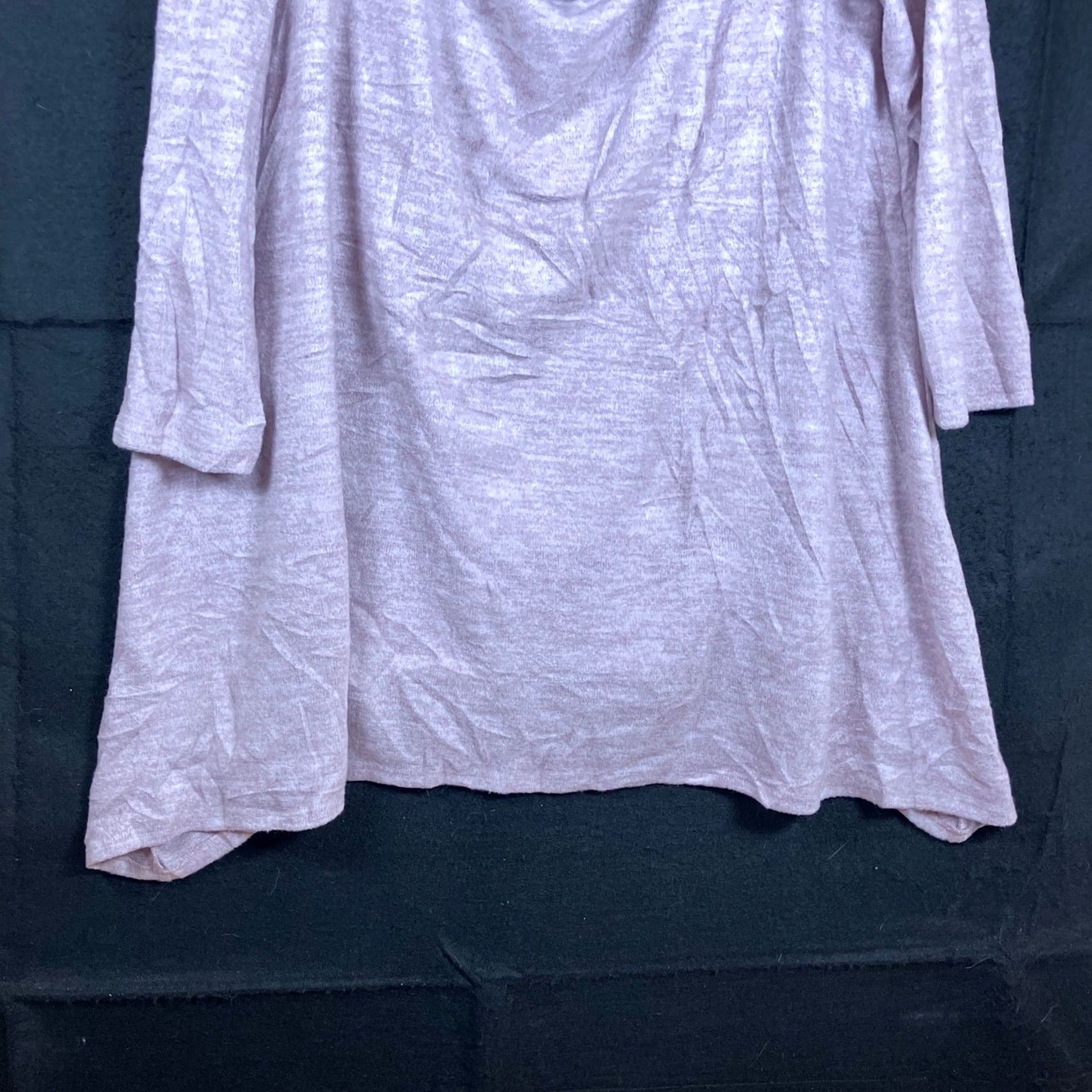 Torrid Torrid Women Blouse Purple Cowl Neck 3/4 Sleeve Tunic Stretch Size XS / US 0-2 / IT 36-38 - 3 Thumbnail