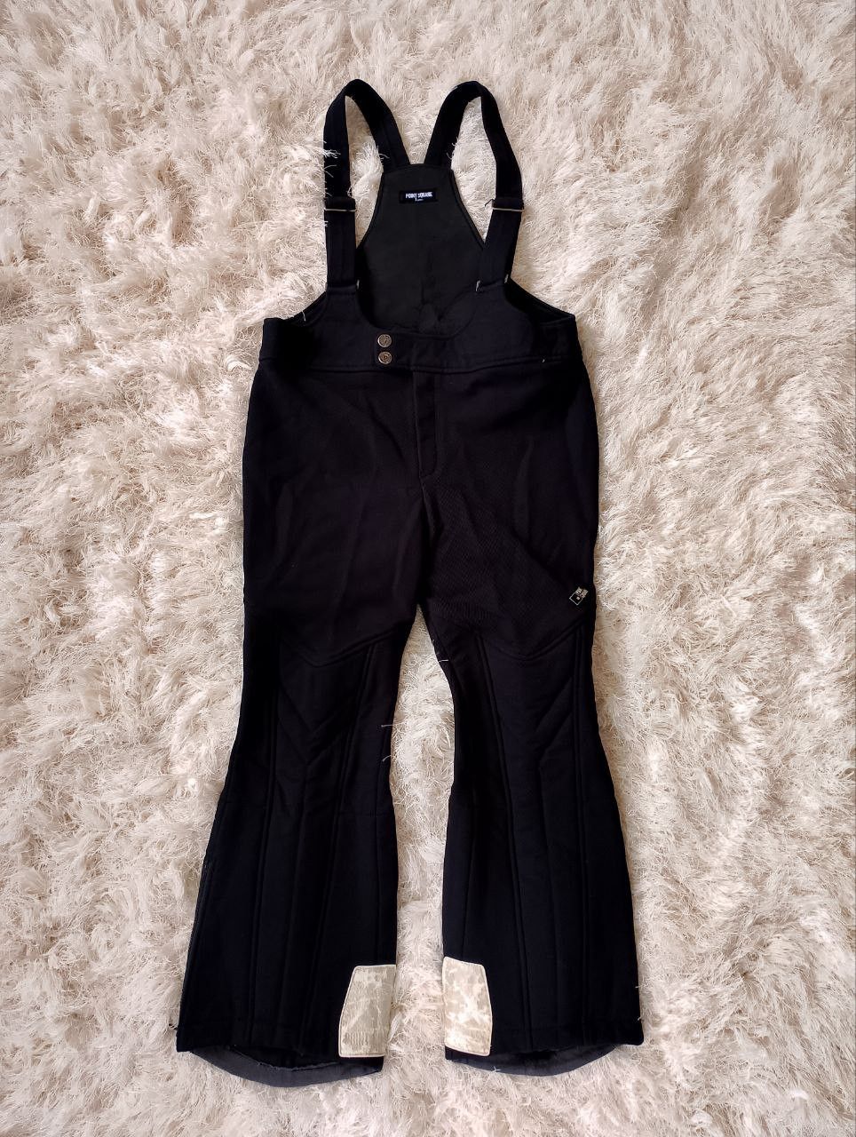 Sports Specialties POINT SQUARE Japana Fitted Solid Black Snowboard Jumpsuit Size 36" / US 14 / IT 50 - 1 Thumbnail