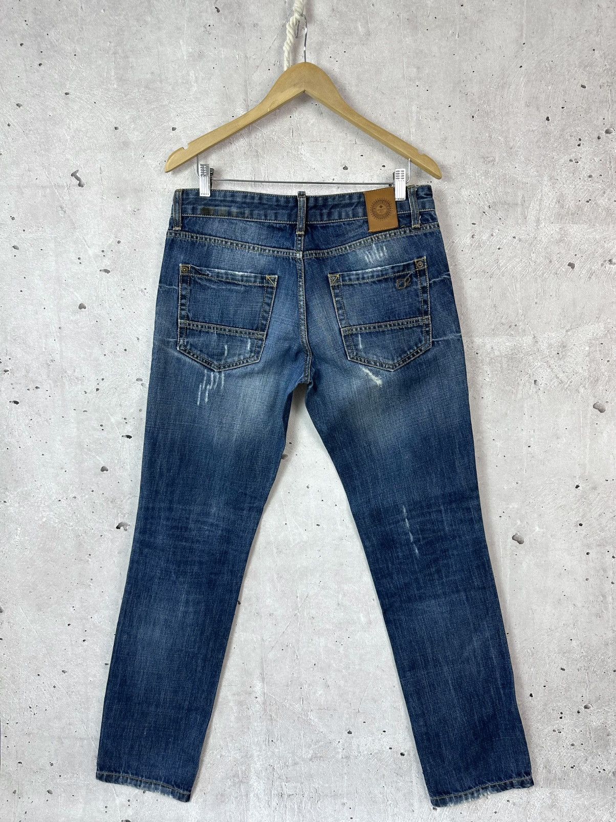 Dsquared2 Dsquared2 Vintage Distressed Washed Navy Cotton Jeans Size US 32 / EU 48 - 9 Thumbnail