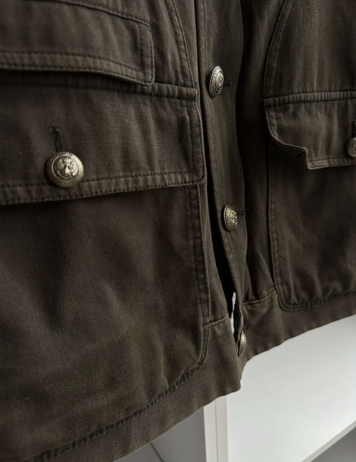 Dolce & Gabbana Vintage Dolce&Gabbana Archival Military Cargo Khaki Jacket Size US L / EU 52-54 / 3 - 3 Thumbnail
