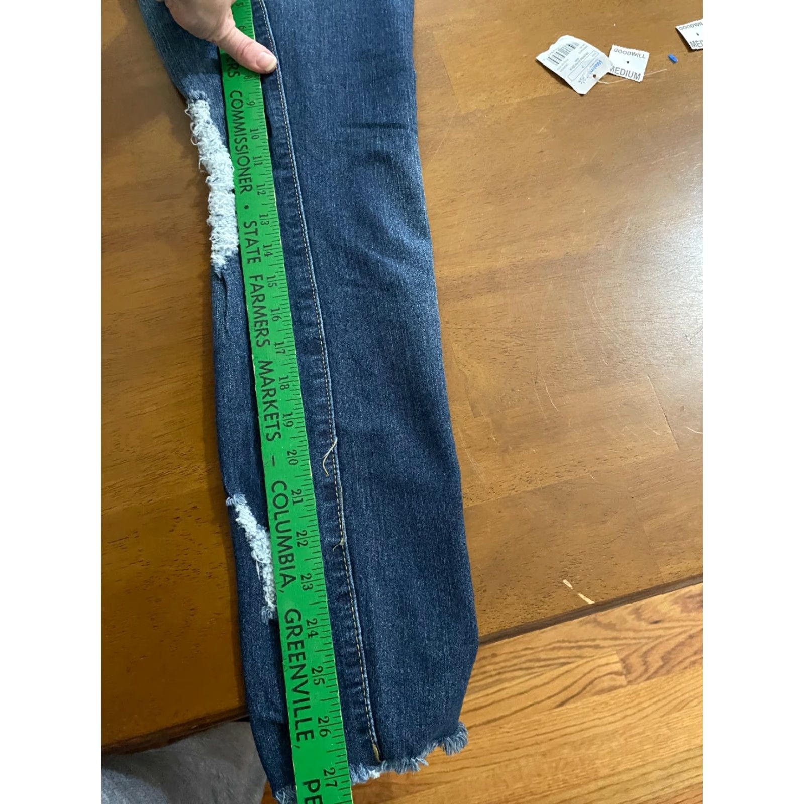 Vintage Nwt Almost Famous High Rise Skinny Jeans Size 7 Blue Size 28" / US 6 / IT 42 - 5 Thumbnail