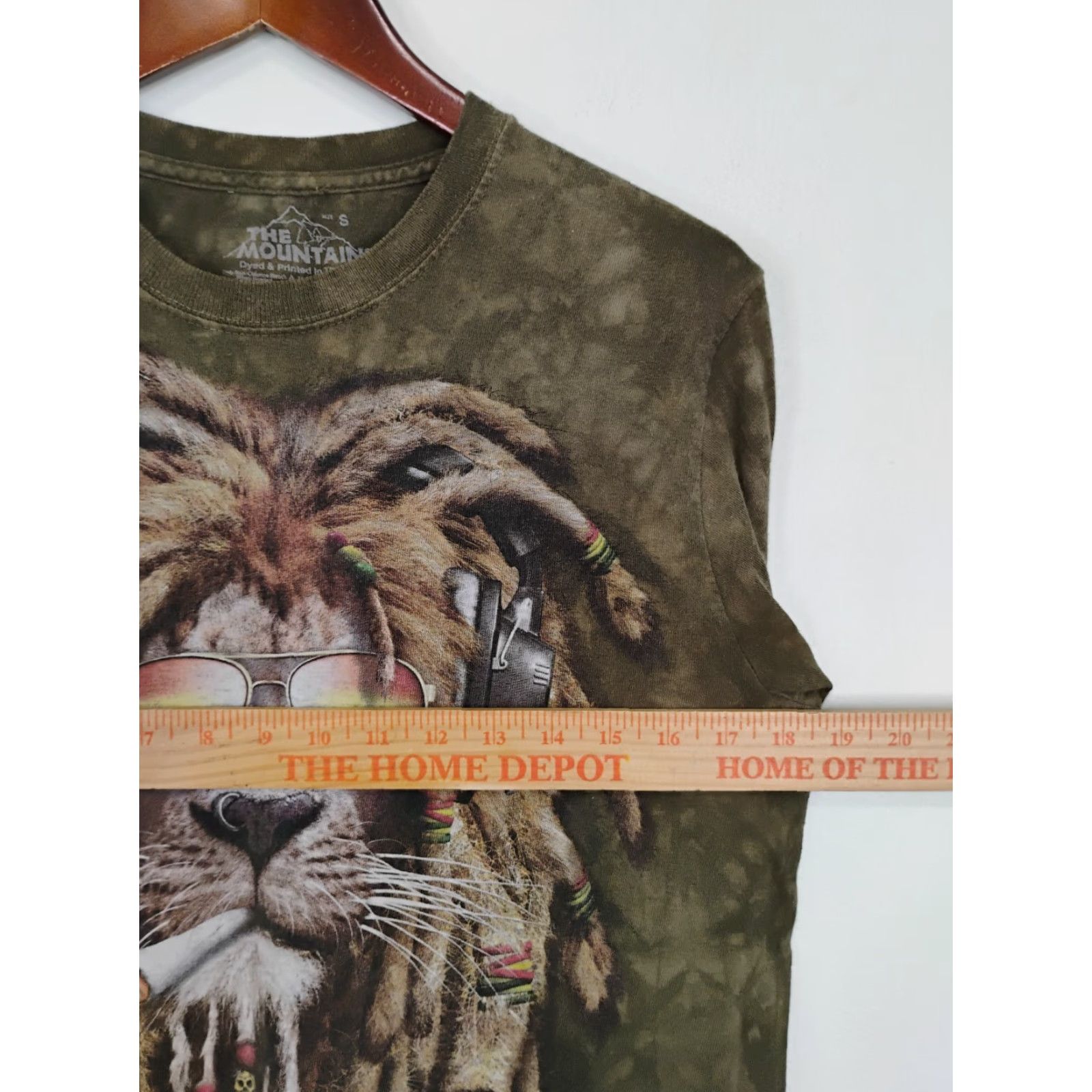 The Mountain The Mountain T Shirt S Green Graphic Tee Unisex Adults Crew Neck Short Sleeve Tie Dye Jamaica Rasta 420 Music GG 90s? Size US S / EU 44-46 / 1 - 4 Thumbnail