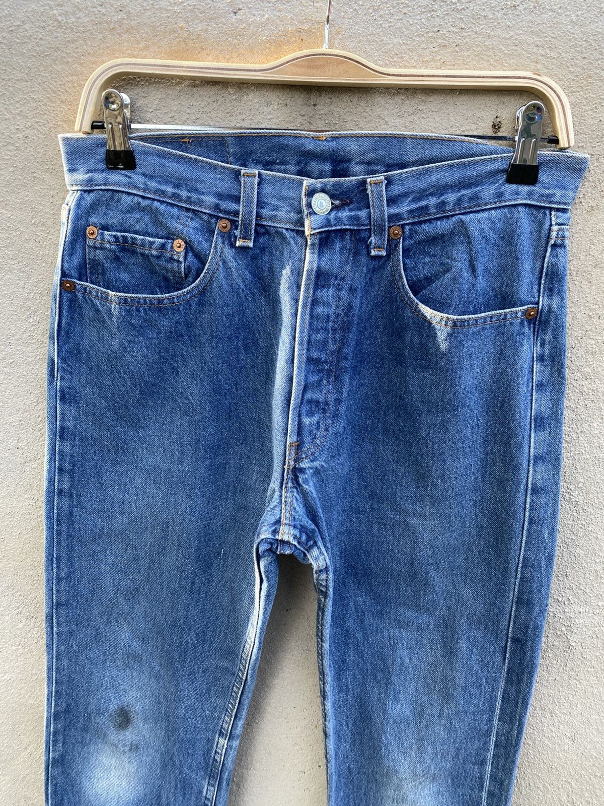 Levi's × Levi's Vintage Clothing × Vintage W30x31 Vintage levi's 501 90s faded made in FRANCE Size US 31 - 5 Thumbnail