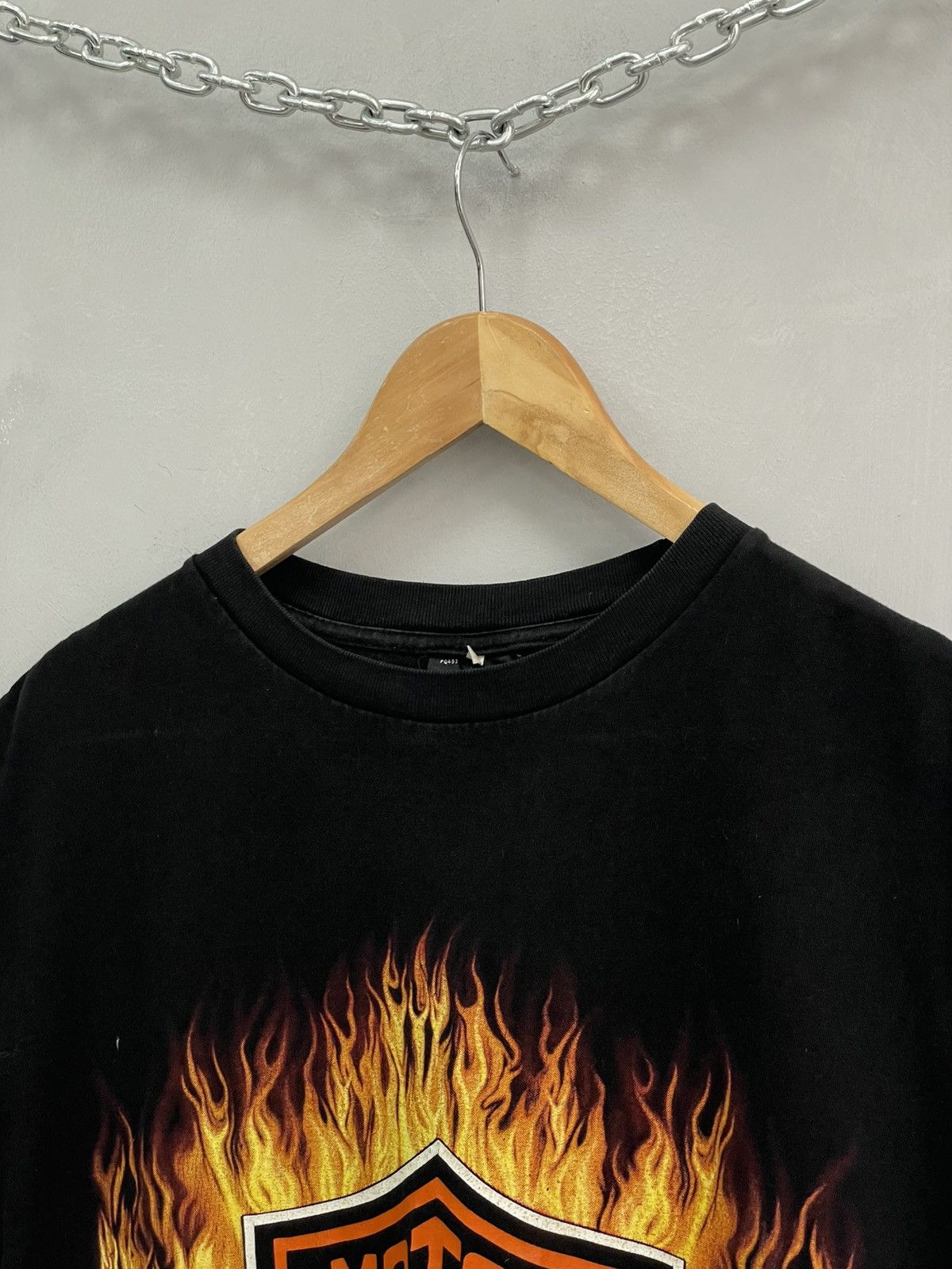 Harley Davidson Rare 90s flames Harley Davidson 3d emblem Size US M / EU 48-50 / 2 - 4 Thumbnail