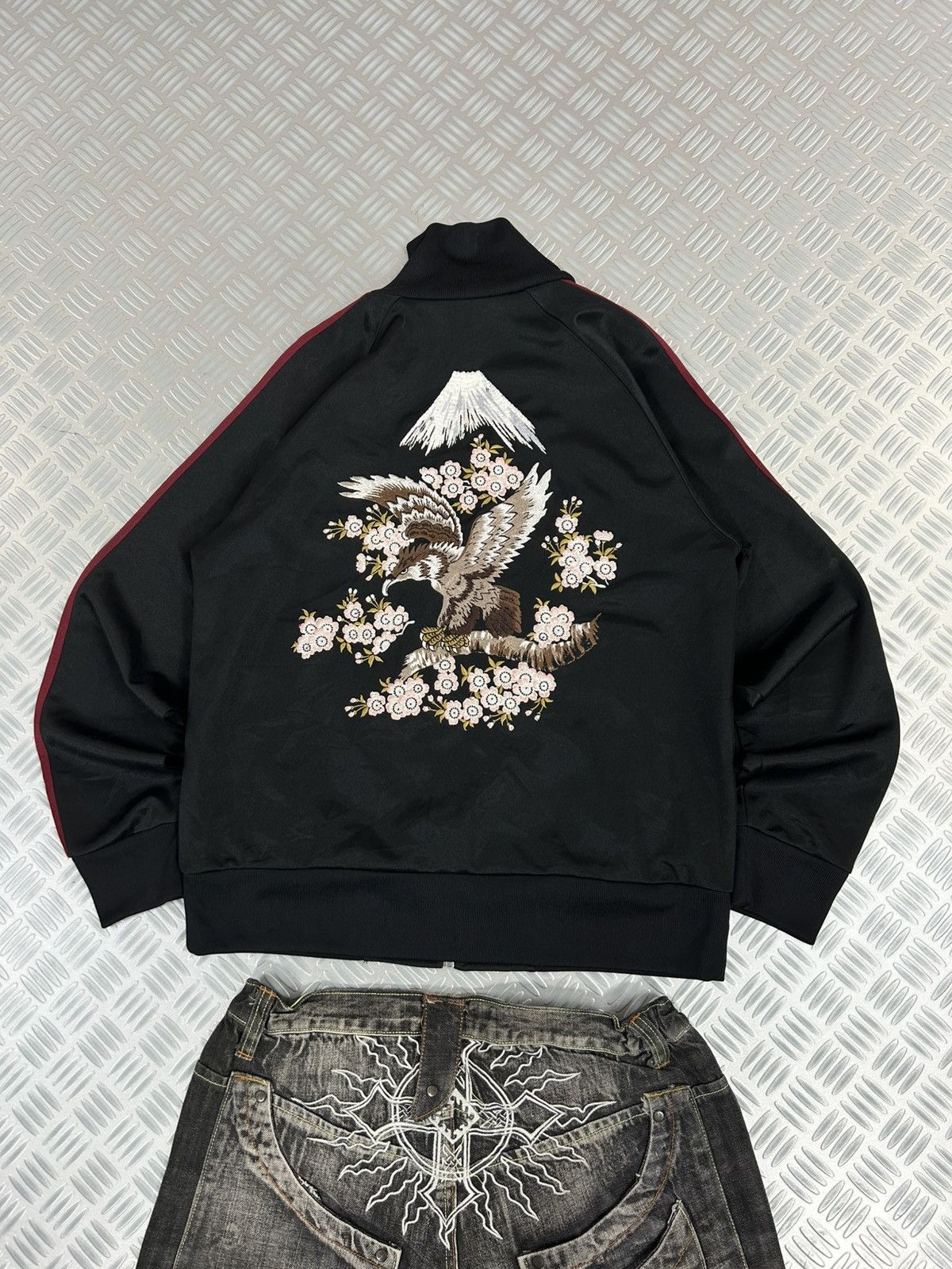 Corisco luscius bomber jacket Japanese embroidered vintage