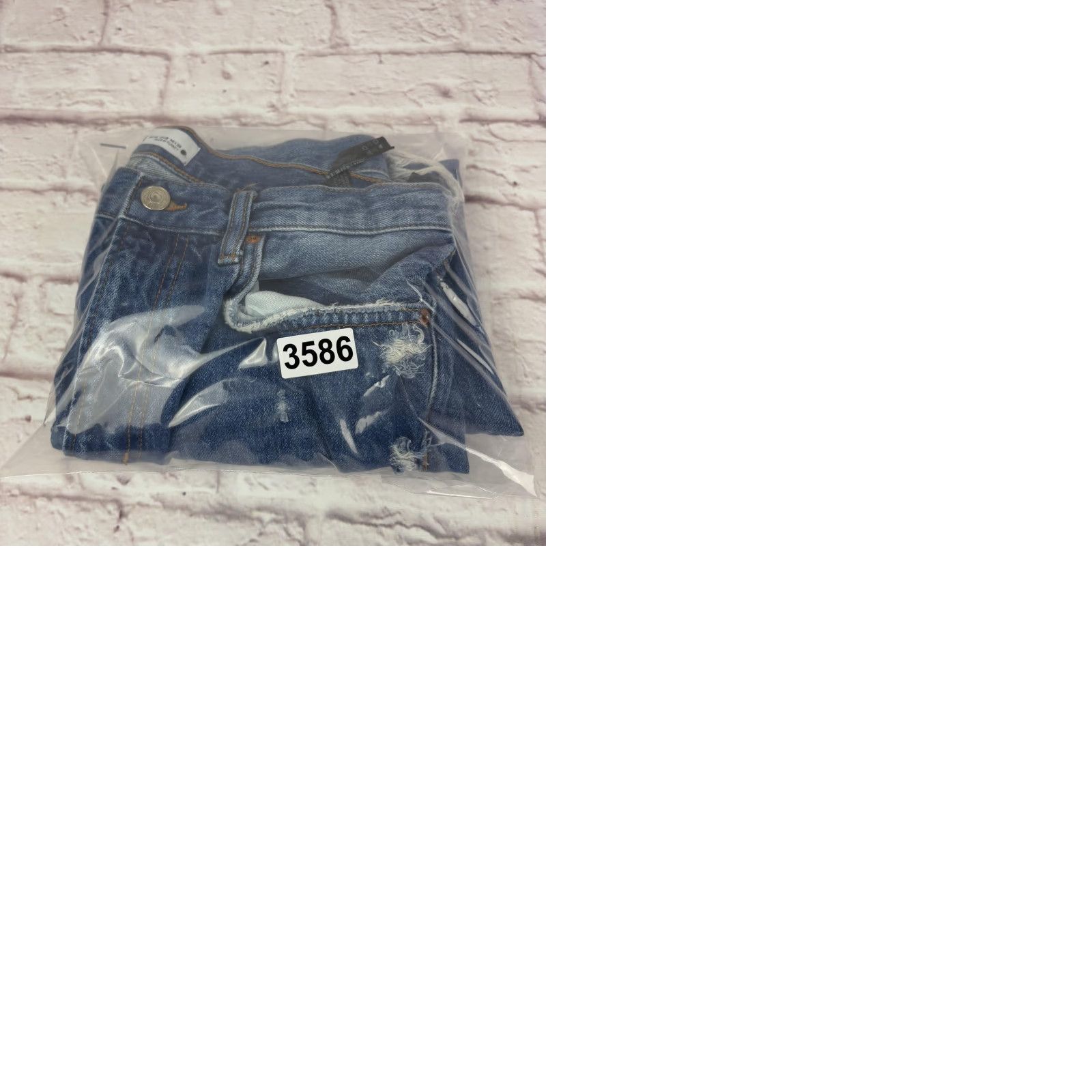 Zara Zara Jeans Womens 8 Distressed Cropped Blue Denim 9863/046 Size 30" / US 8 / IT 44 - 10 Thumbnail