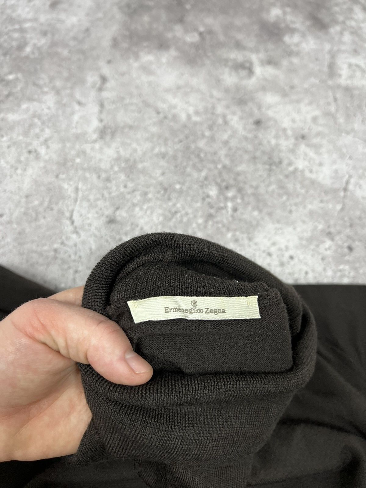 Ermenegildo Zegna Ermenegildo Zegna Lana Wool Sweater Turtle Neck Jumper Size US XXL / EU 58 / 5 - 10 Thumbnail