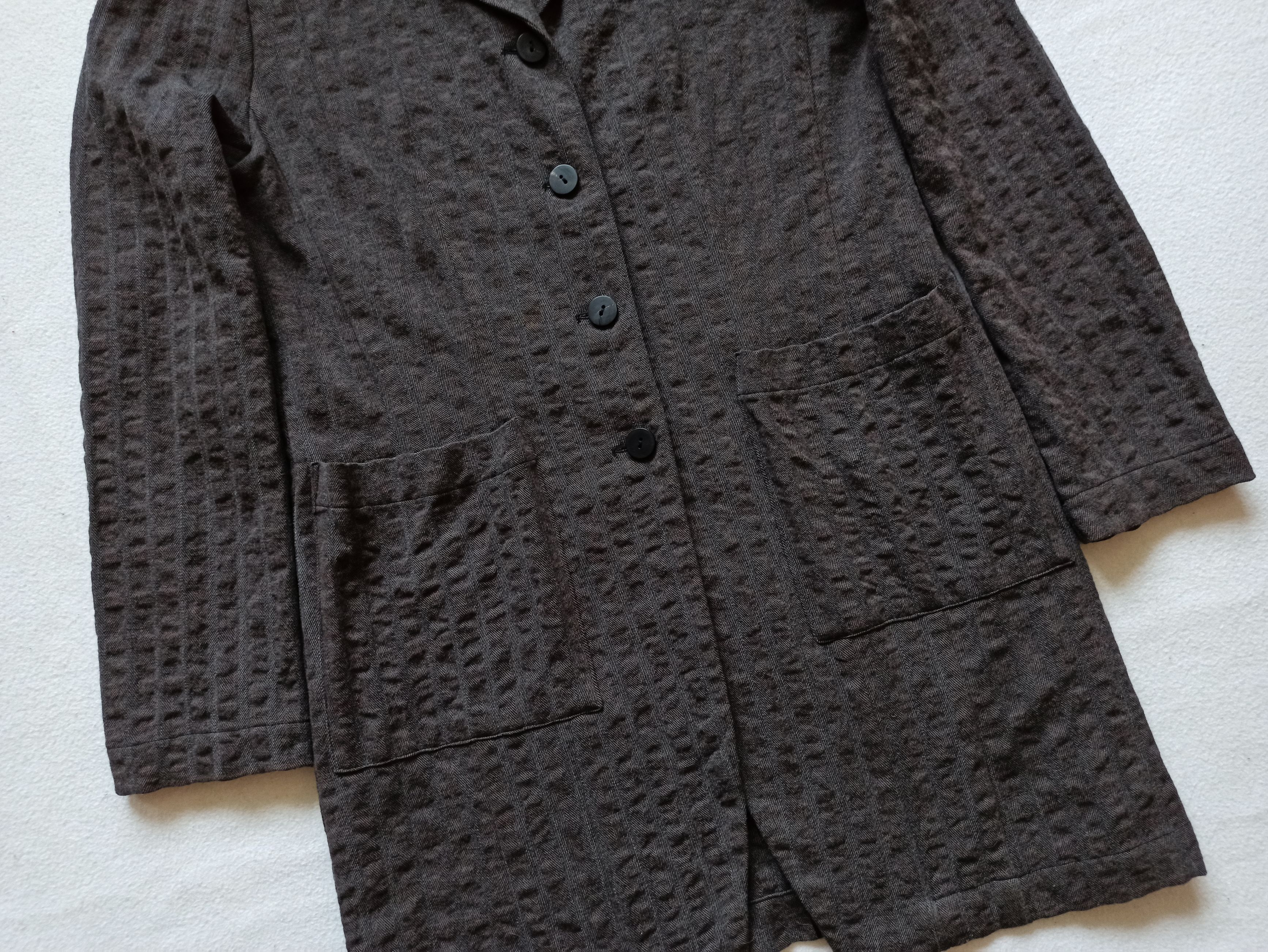 Other Elemente Clemente Textured Wool Lagenlook Jacket Size M / US 6-8 / IT 42-44 - 3 Thumbnail