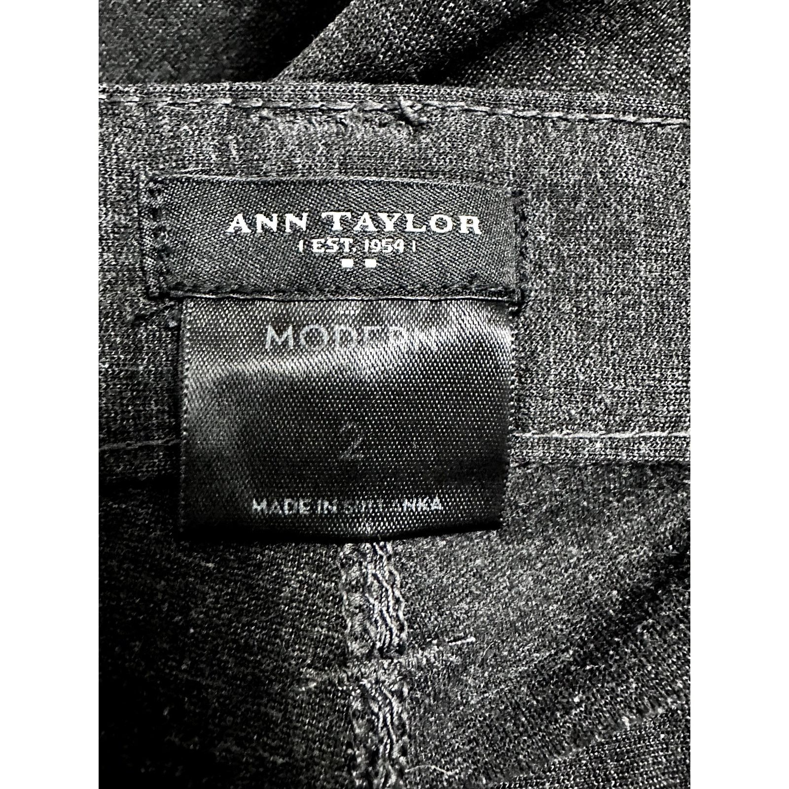 Ann Taylor Ann Taylor Career Dress Slacks Charcoal Gray Women's 2 NWOT Size 28" / US 6 / IT 42 - 7 Thumbnail