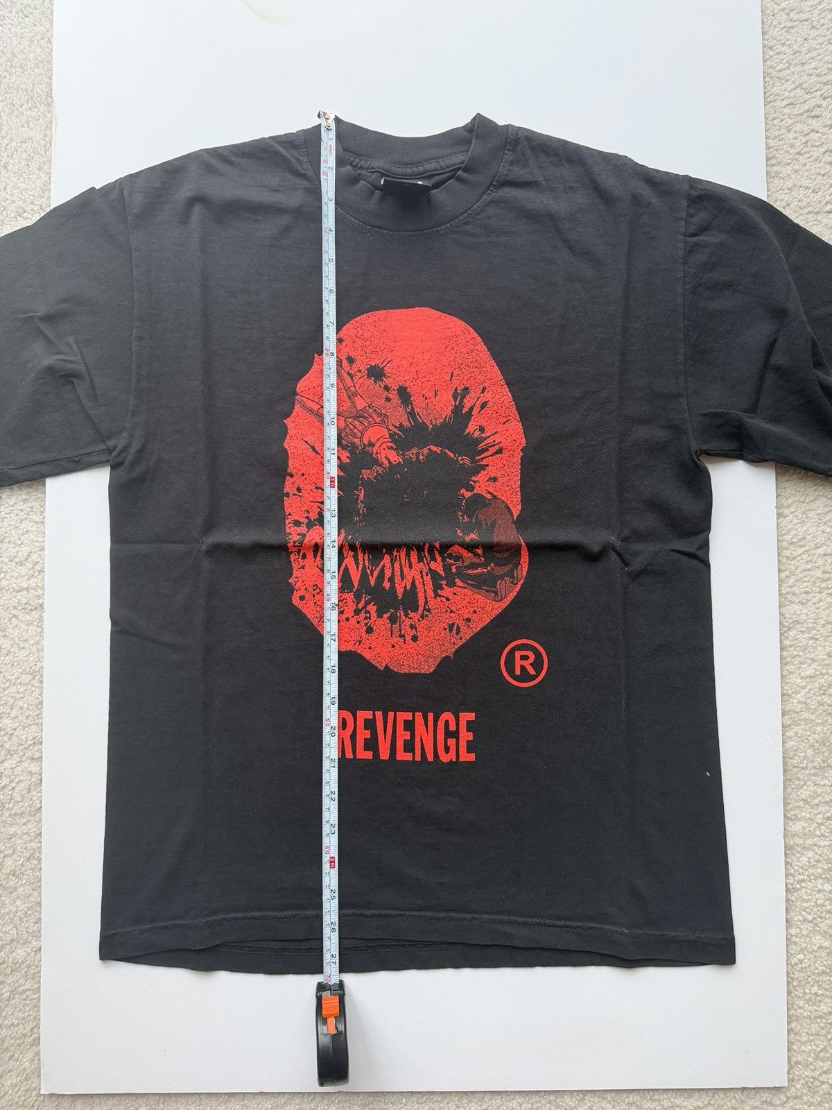 Revenge Revenge x Bapesta Black/Red T Shirt Size Small Size US S / EU 44-46 / 1 - 5 Thumbnail