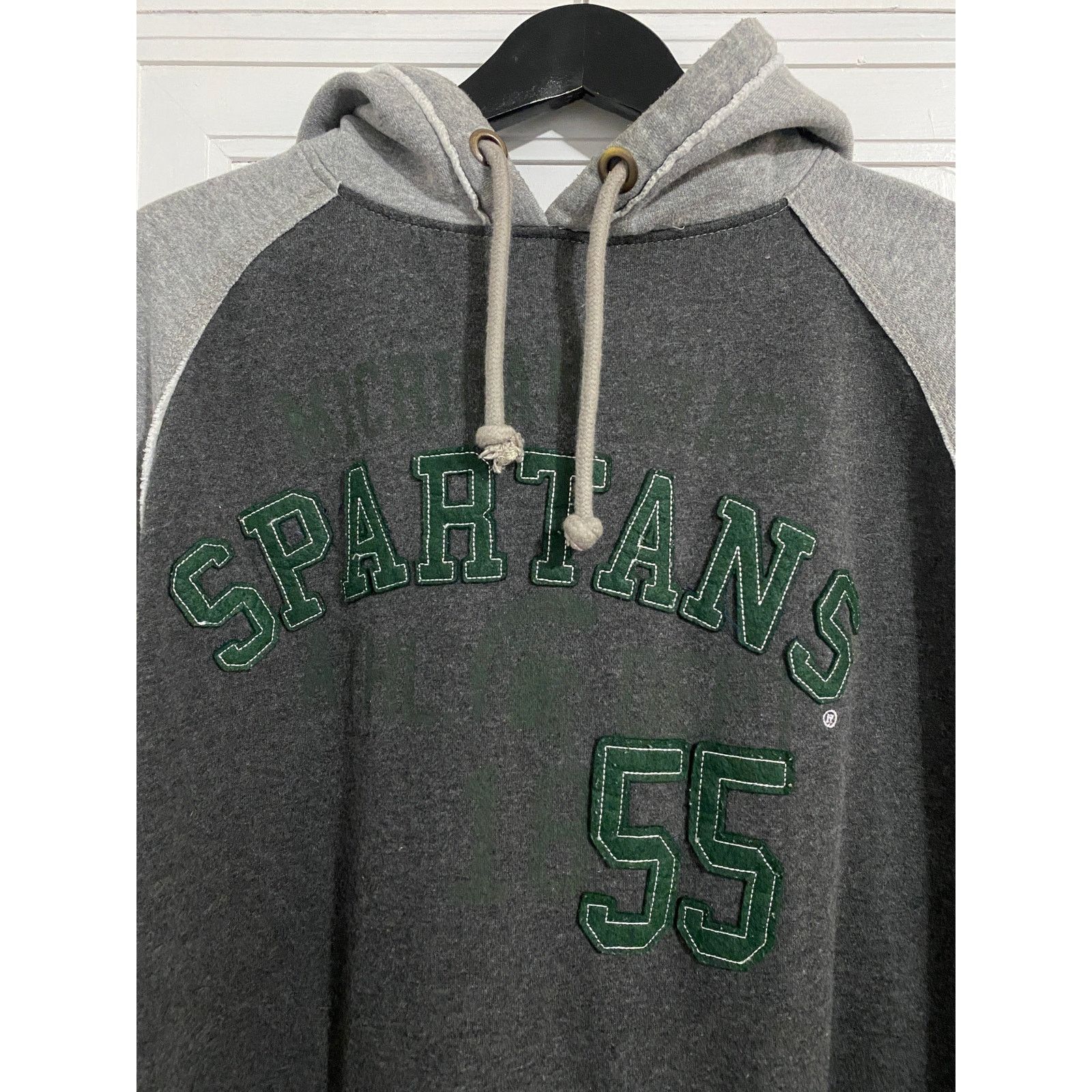 J. America Michigan State Spartans Gray Hoodie Sweatshirt Size XL Size US XL / EU 56 / 4 - 2 Thumbnail