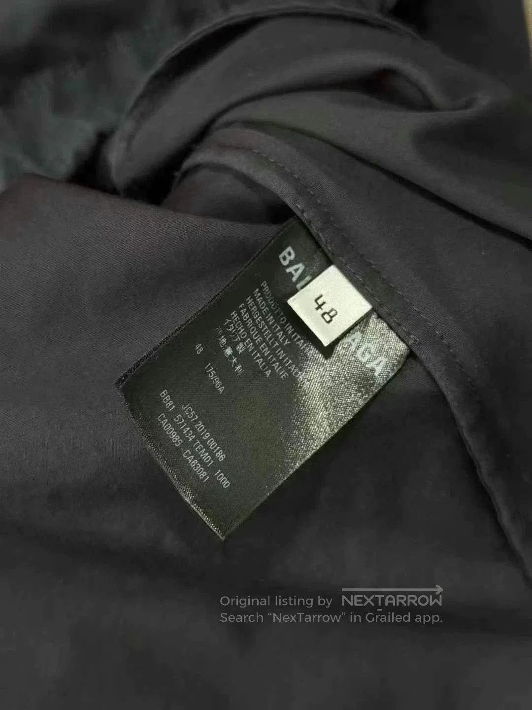 Balenciaga Balenciaga Black Red Embroidered Windbreaker. Size US M / EU 48-50 / 2 - 8 Thumbnail