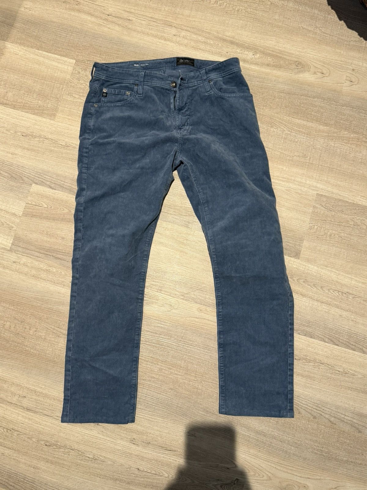 AG Adriano Goldschmied AG LA corduroy pants in blue Size US 33 - 1 Thumbnail