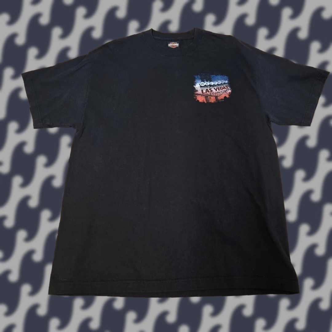 Harley Davidson Harley-Davidson Shirt Mens XL Black Las Vegas Nevada Motorcycle Graphic 2017 Size US XL / EU 56 / 4 - 1 Thumbnail