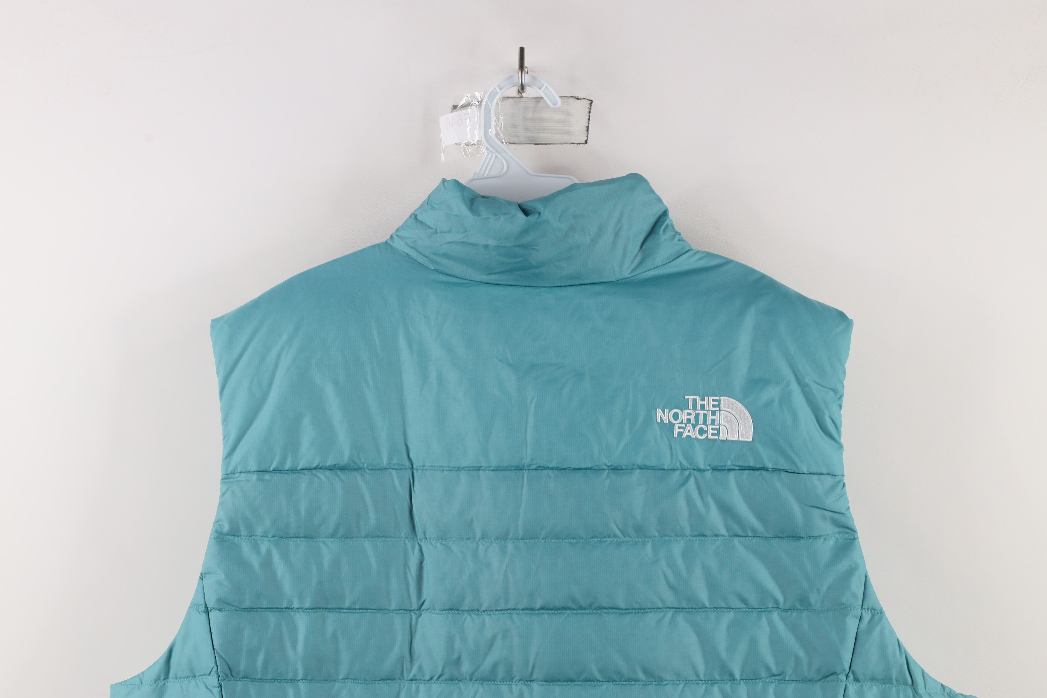 The North Face × Vintage The North Face 550 Duck Down Fill Puffer Vest Jacket Teal Size US XXL / EU 58 / 5 - 13 Thumbnail