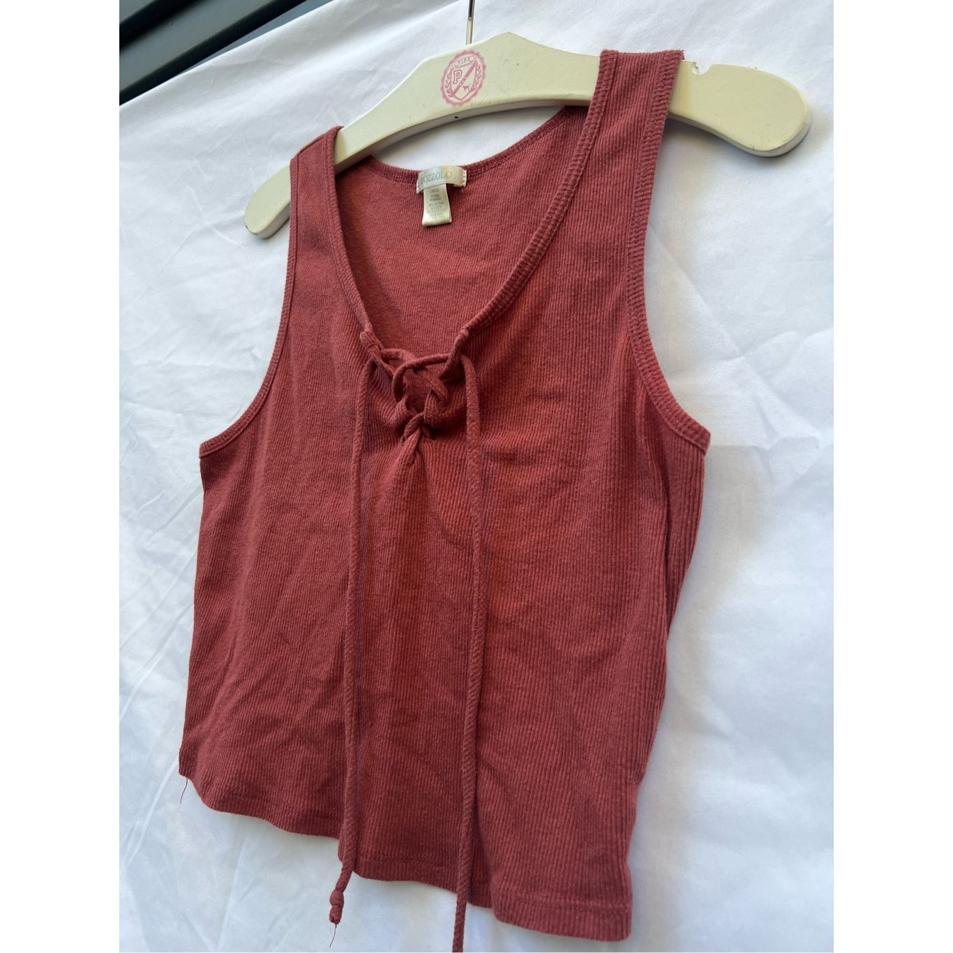 Other Bozzolo Red Crop Tank Top Woman’s Size Large Size L / US 10 / IT 46 - 2 Thumbnail