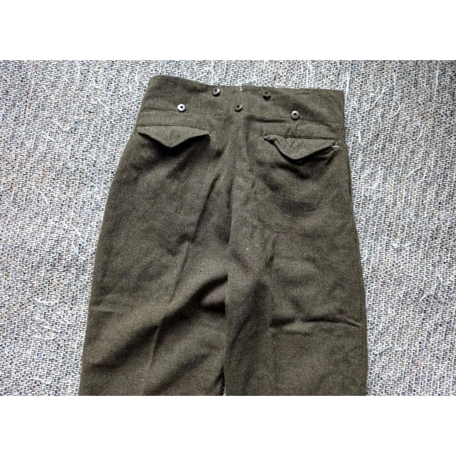 Vintage VINTAGE Miller & Gabbe Limited Army pants 32x30 Wool Green Men 1957 Canada CADET WWII Military Pants Mens Green Wool 32x30 Canada 1957 Size US 32 / EU 48 - 7 Thumbnail