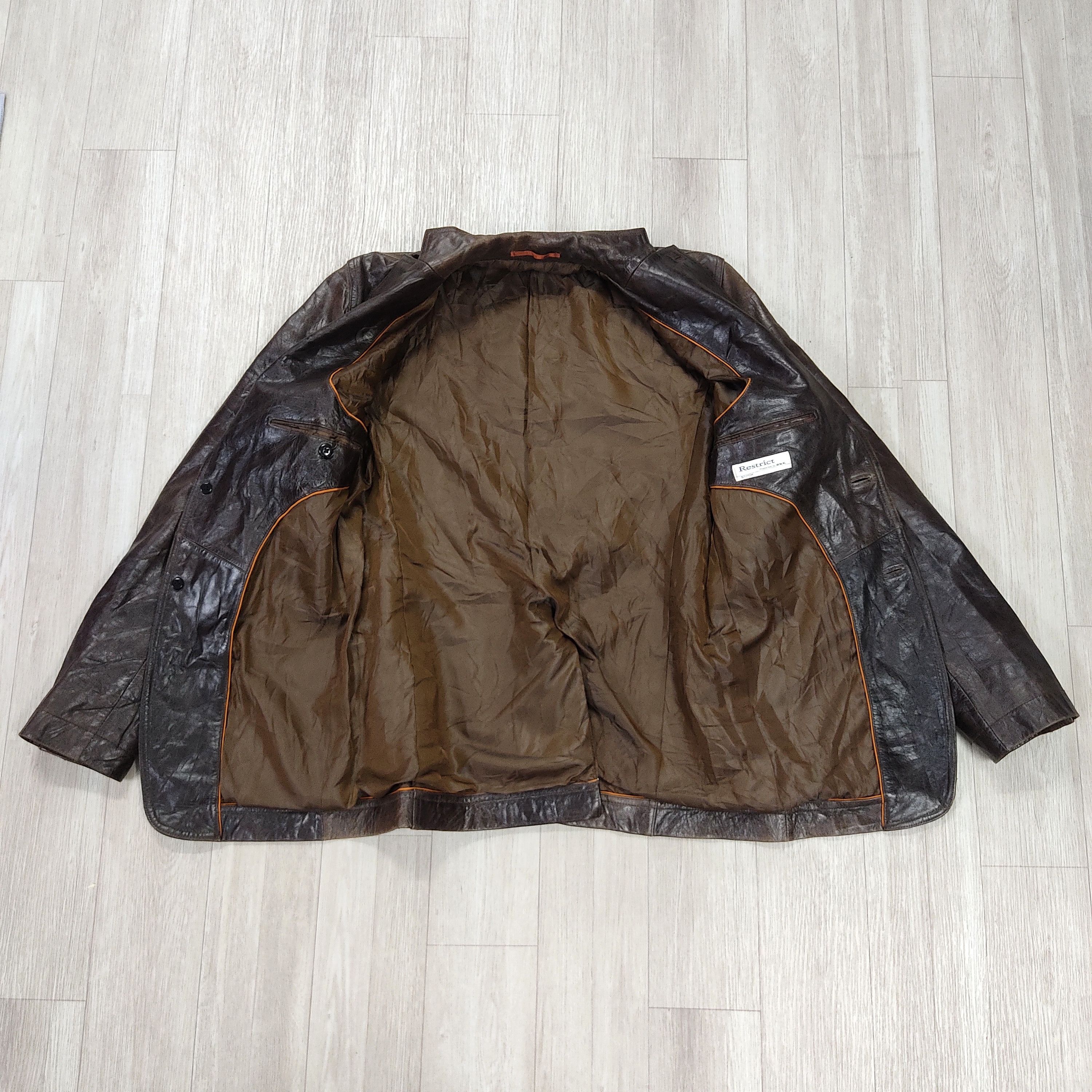 Restricted RESTRICT by ABX Cowhide Classic 2 Buttons Blazer Jacket Size US S / EU 44-46 / 1 - 6 Thumbnail