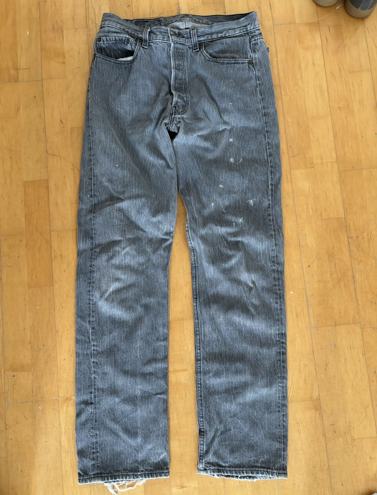 image of Levis x Levis Made Crafted 80's Levi’S 501 Painter Denim in Grey, Men's (Size 34)