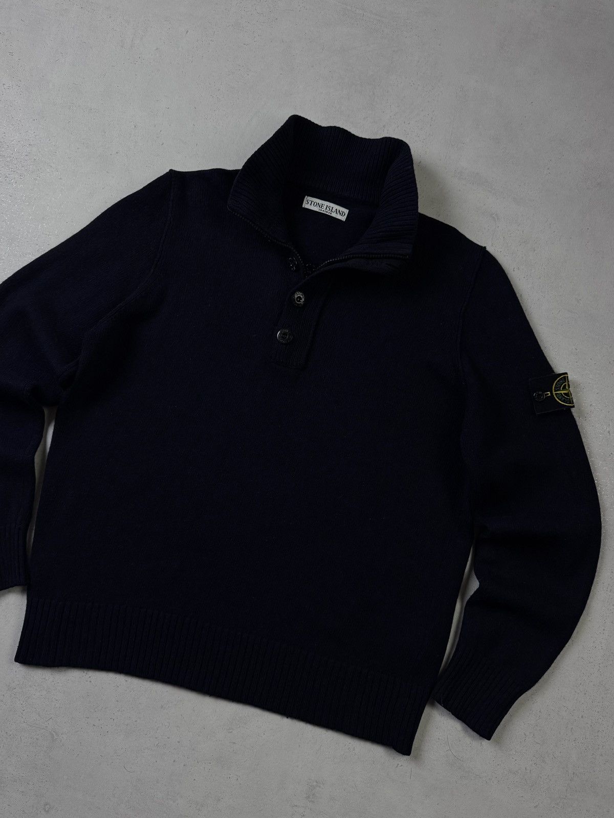 Stone Island Vintage Y2K Stone Island Knitted Jumper/Sweater Size US XL / EU 56 / 4 - 2 Thumbnail