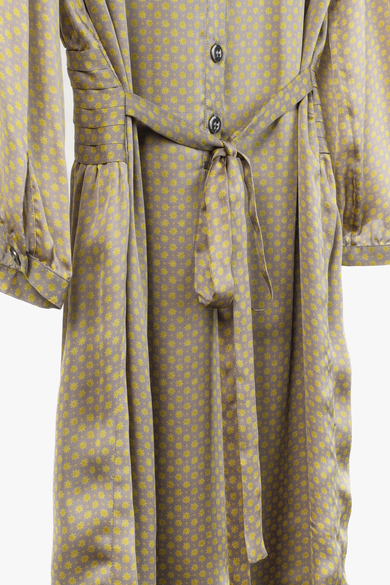 Stella McCartney Stella McCartney Grey and Yellow Ditsy Floral Silk Dress Size S / US 4 / IT 40 - 9 Thumbnail