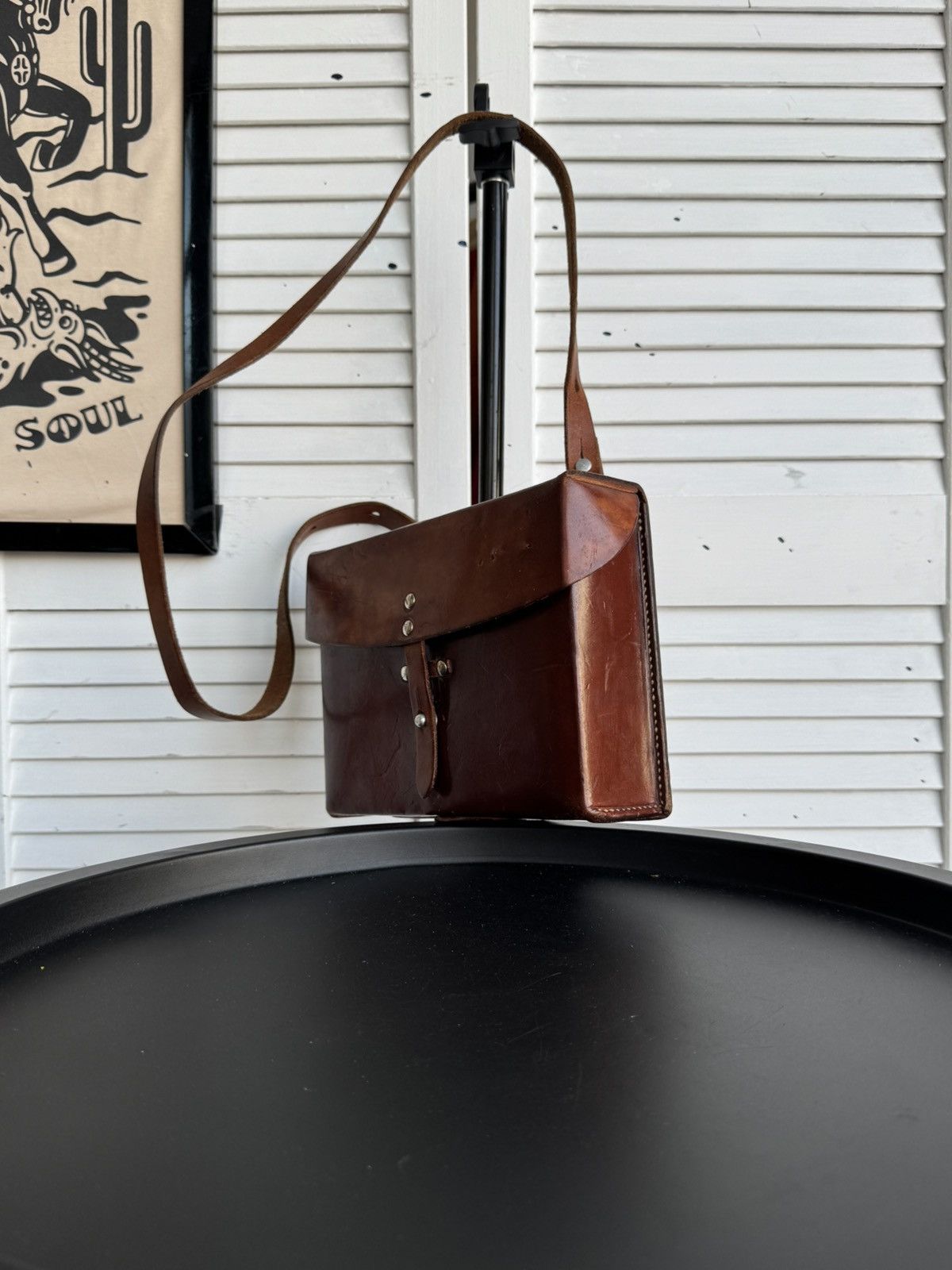Vintage Vintage Swiss Army Leather Satchel Handcrafted Bag 1977 Size ONE SIZE - 9 Thumbnail