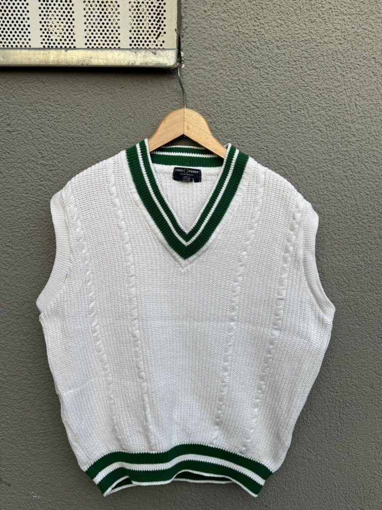 Fred Perry × Vintage ARCHIVAL KNITTED VEST FRED PERRY VINTAGE SWEATER 90s Size US L / EU 52-54 / 3 - 1 Thumbnail