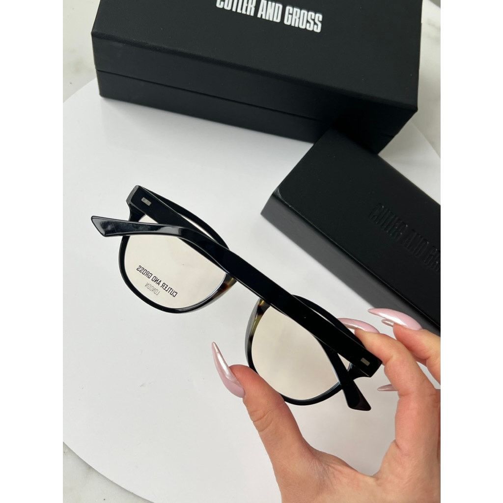 Cutler and Gross Cutler And Gross CG1336 Black Eyeglasses Frames Size ONE SIZE - 3 Thumbnail
