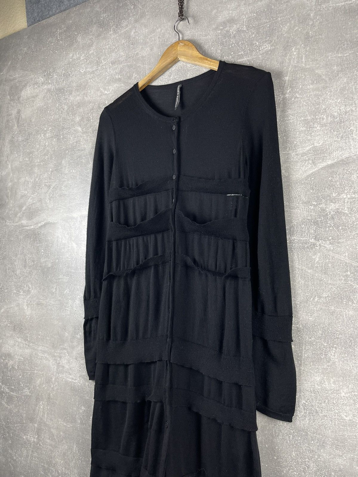 Other Liviana Conti Merino Wool Knit Dress Black Front Long Sleeve Size M / US 6-8 / IT 42-44 - 3 Thumbnail