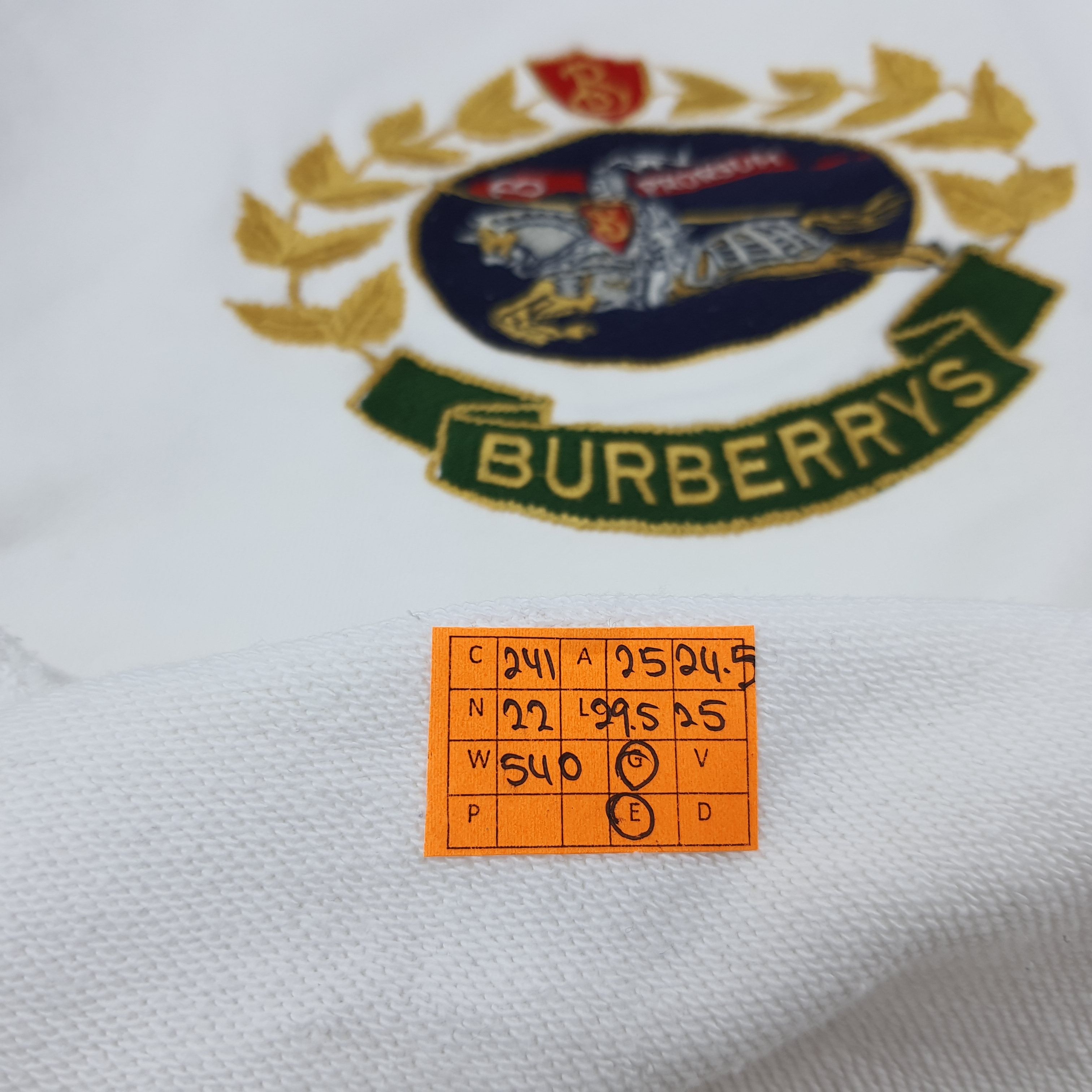 Burberry Vintage Burberrys of London Designer Sweatshirt C241N22 Size US XL / EU 56 / 4 - 7 Thumbnail