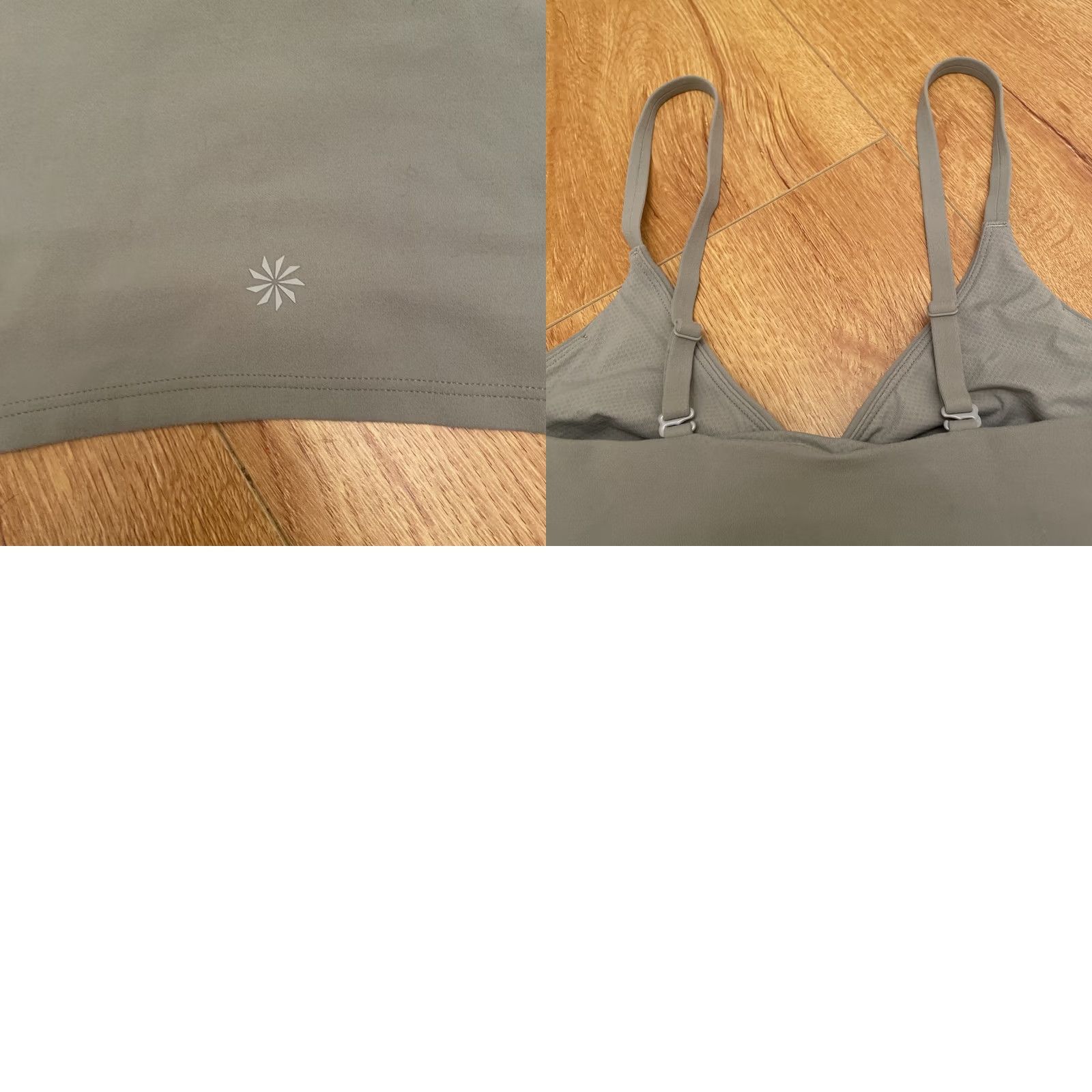 Athleta Athleta Cinch Longline Bra Top XS Peek A Boo Crop Sage Green Sports Bra Women XS Green Warrior Activewear Size XS / US 0-2 / IT 36-38 - 8 Thumbnail
