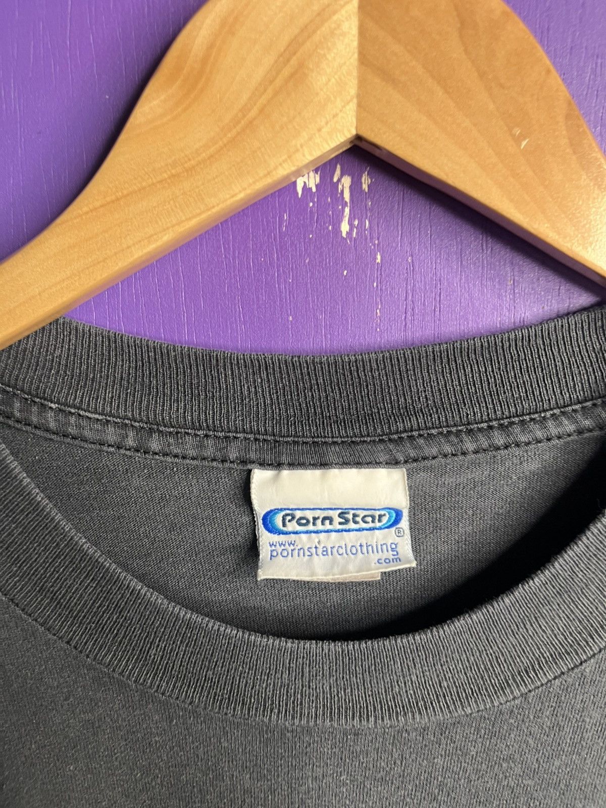 Vintage Vintage 90s Pornstar spellout logo faded t-shirt Size US XL / EU 56 / 4 - 4 Thumbnail