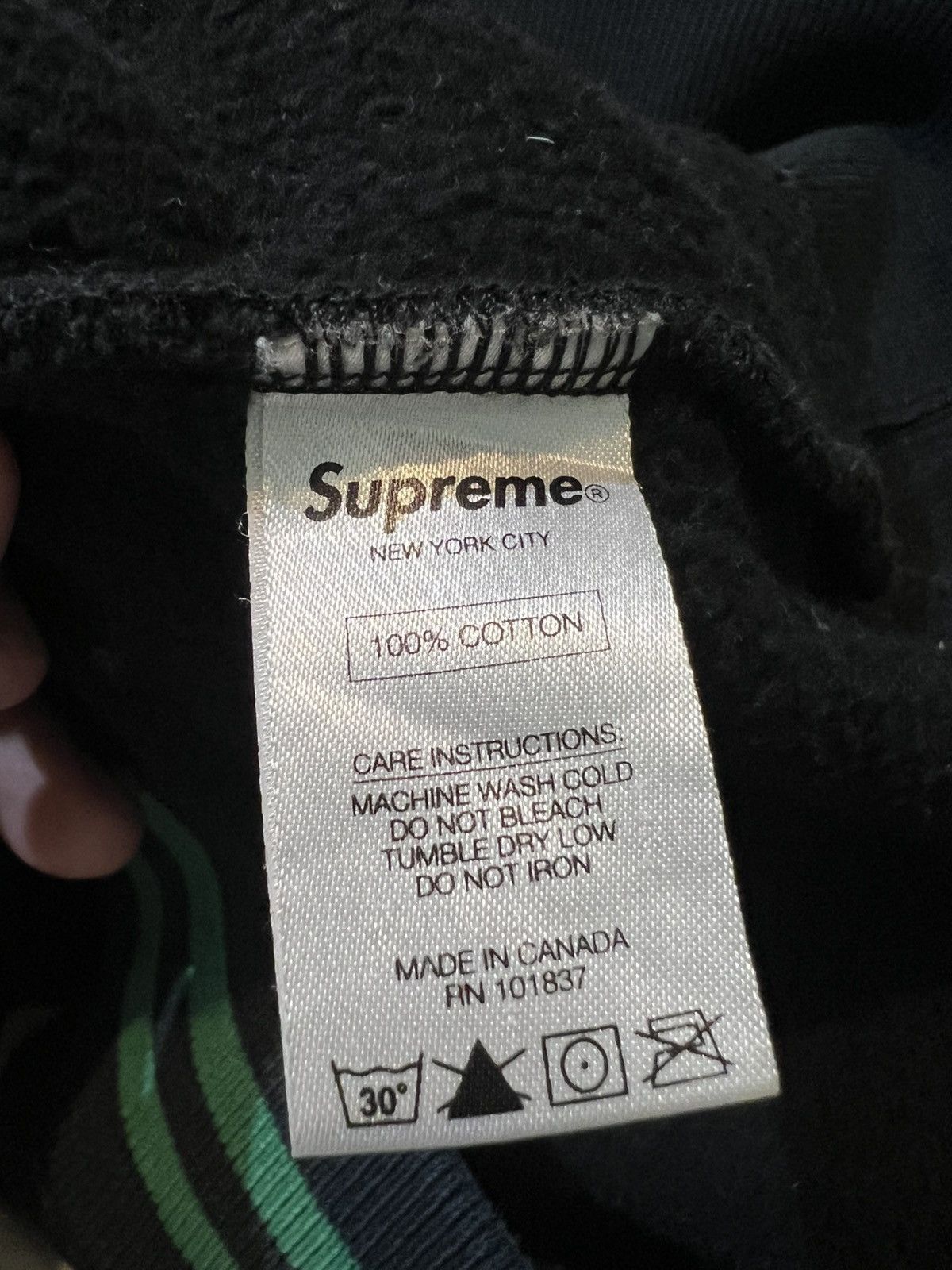 Supreme Supreme classic Twon Tones Hoodie Black Green rare item Size US M / EU 48-50 / 2 - 8 Thumbnail