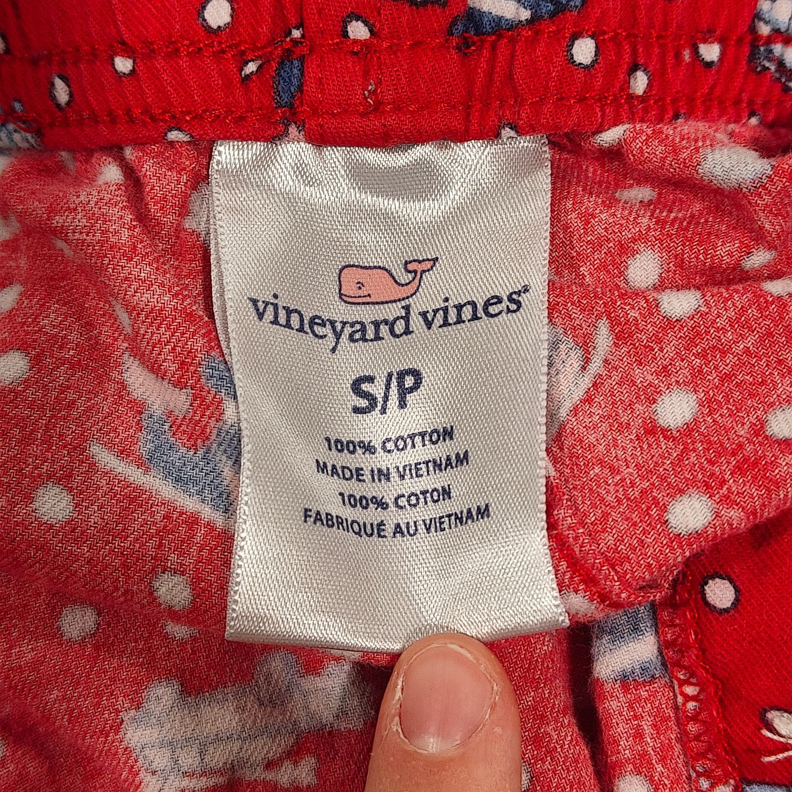 Vineyard Vines Vineyard Vines Holiday Pajama Pants Flannel Small Ski Whale Size US 30 / EU 46 - 2 Thumbnail