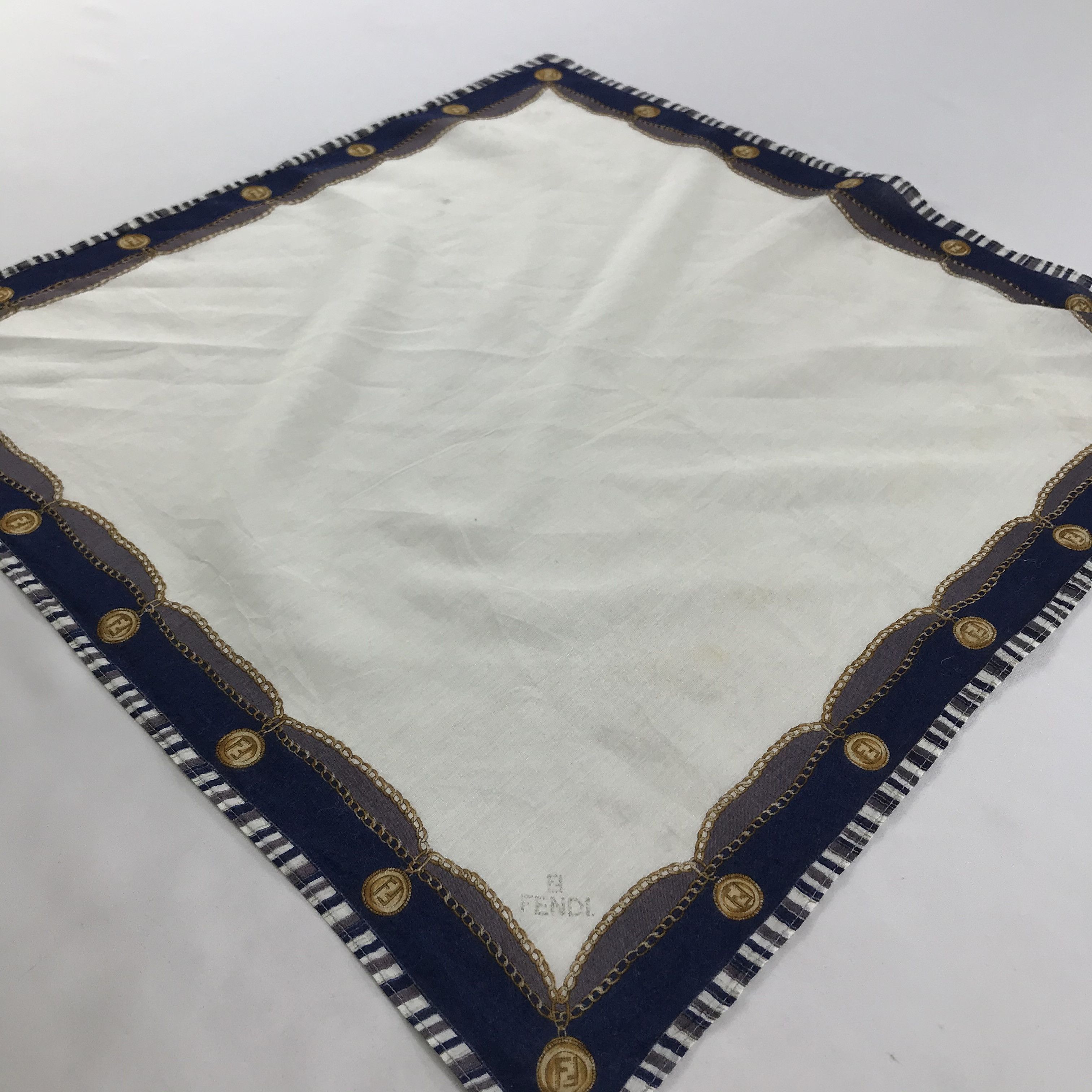 Vintage Vintage Fendi Bandana / Handkerchief / Neckerchief - S1614 Size ONE SIZE - 2 Thumbnail