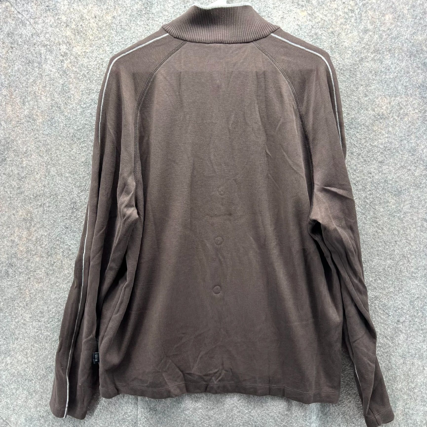 Hugo Boss VINTAGE Hugo Boss Sweater Mens XL Brown Quarter Zip Fleece Picano Pullover Jacket Size US XL / EU 56 / 4 - 2 Thumbnail