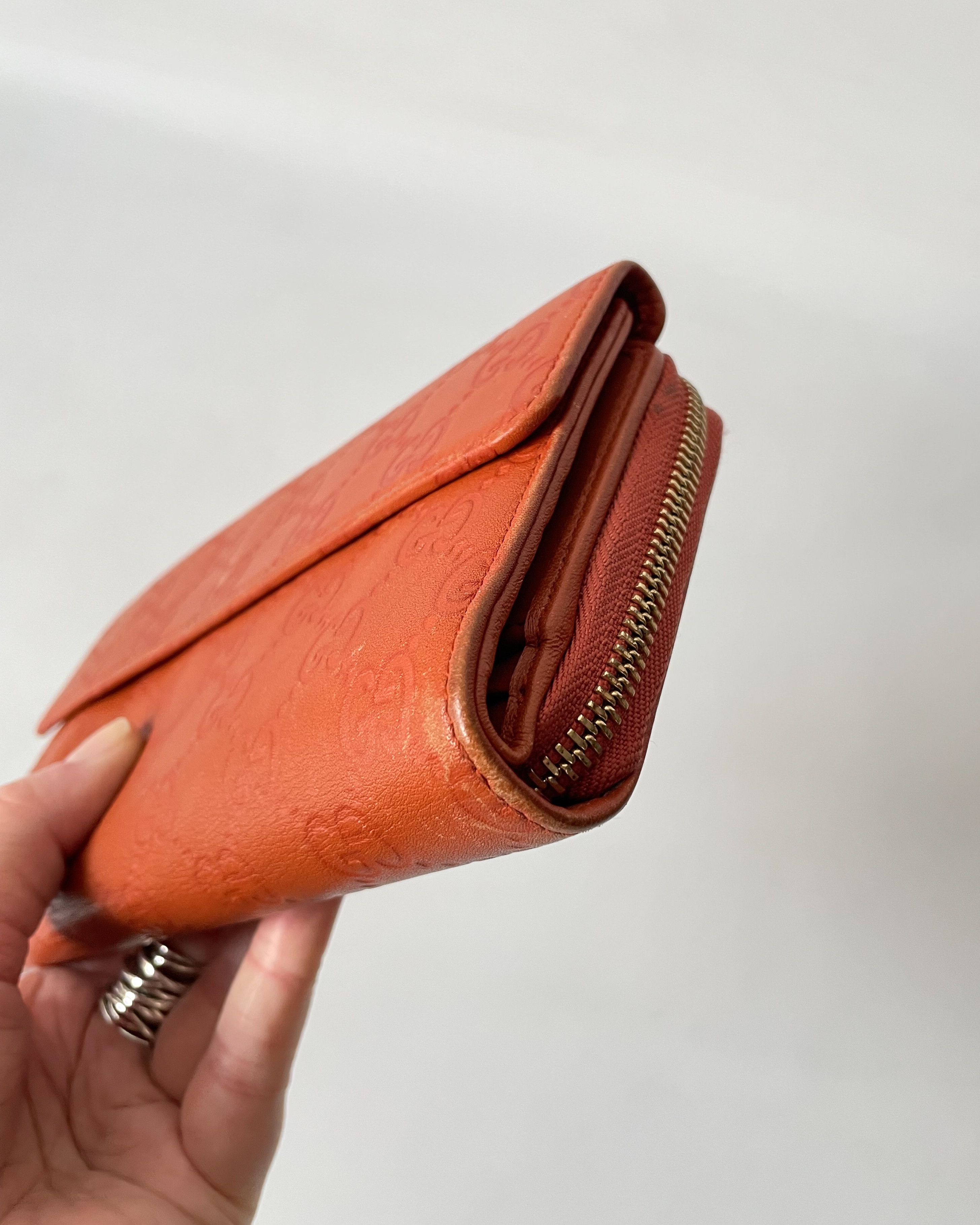 Gucci Gucci Leather Guccissima Zip Around Wallet Size ONE SIZE - 8 Thumbnail