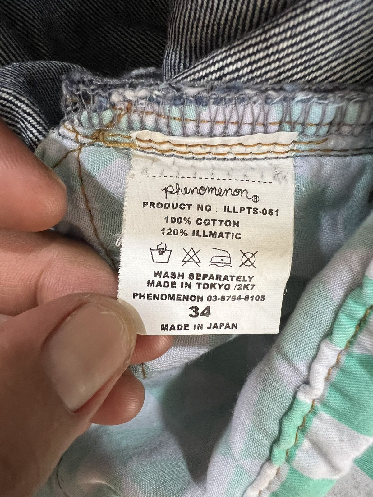 PHENOMENON 🔥Rare Phenomenon Color Bleach Denim Size US 37 - 19 Thumbnail
