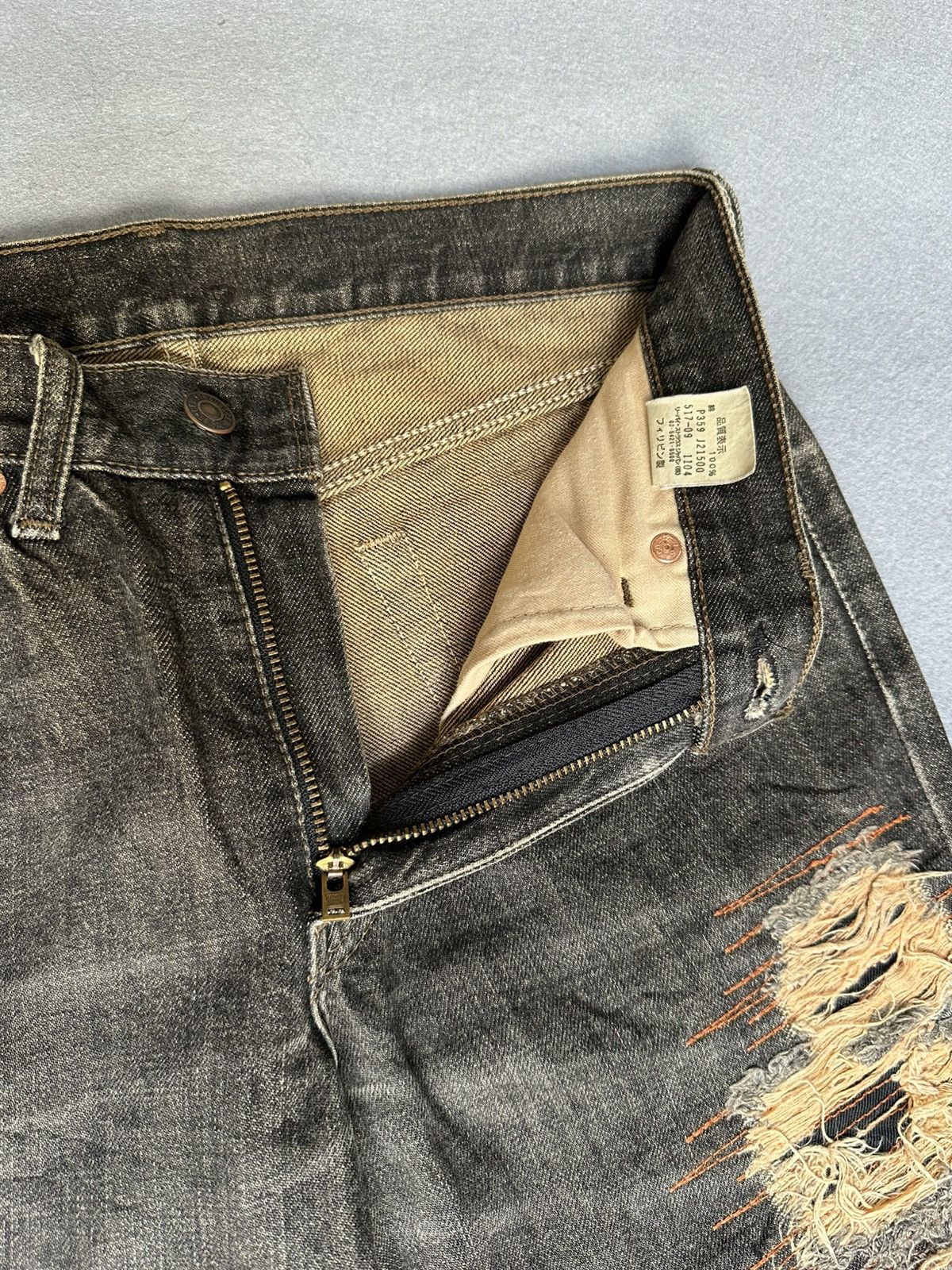 Levi's Vintage Clothing FLARE Levi’s 517 Distressed Denim Size US 28 / EU 44 - 11 Thumbnail