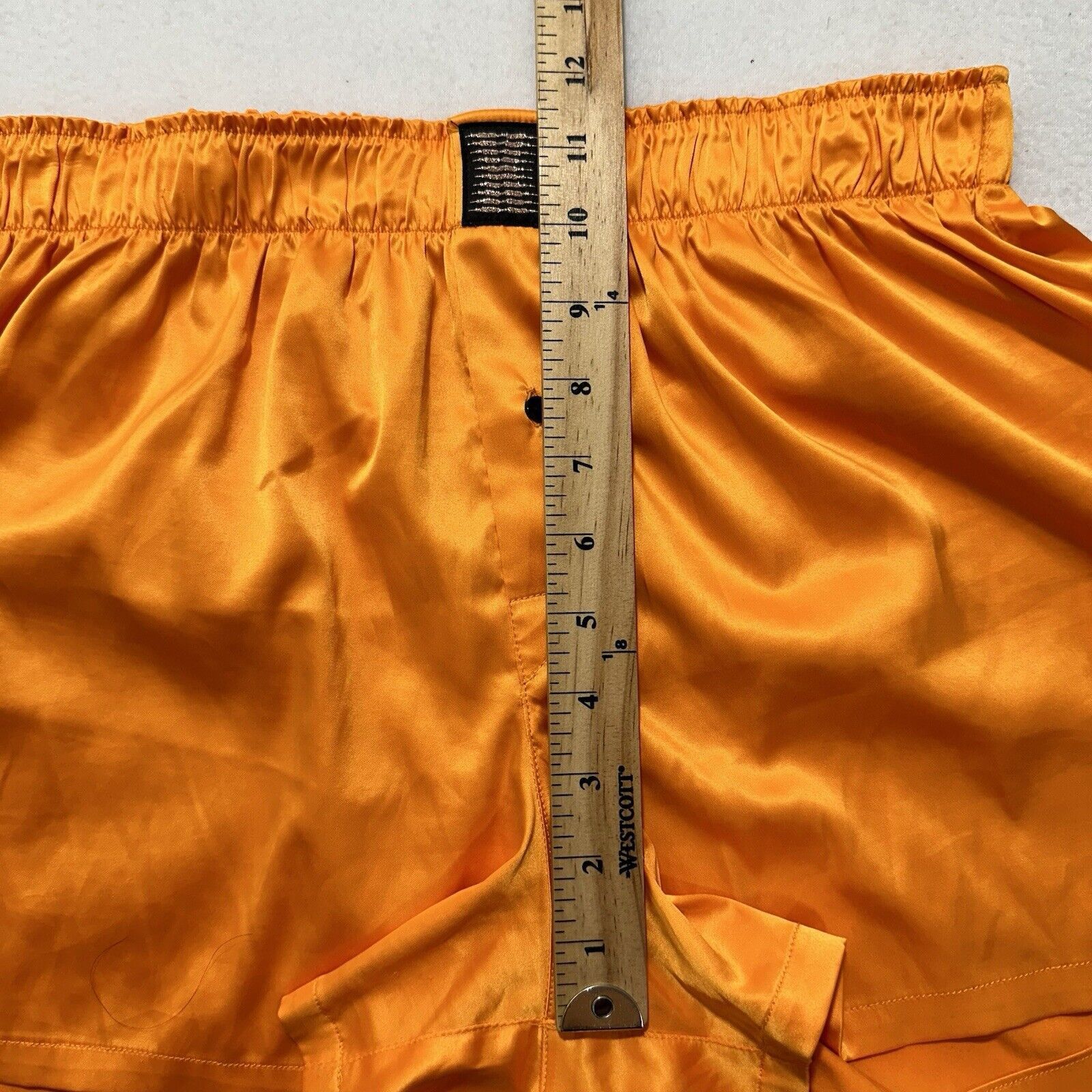 Other Savage X Fenty Small Satin Boxers Orange Shorts 3" Inseam Size 28" / US 6 / IT 42 - 10 Thumbnail
