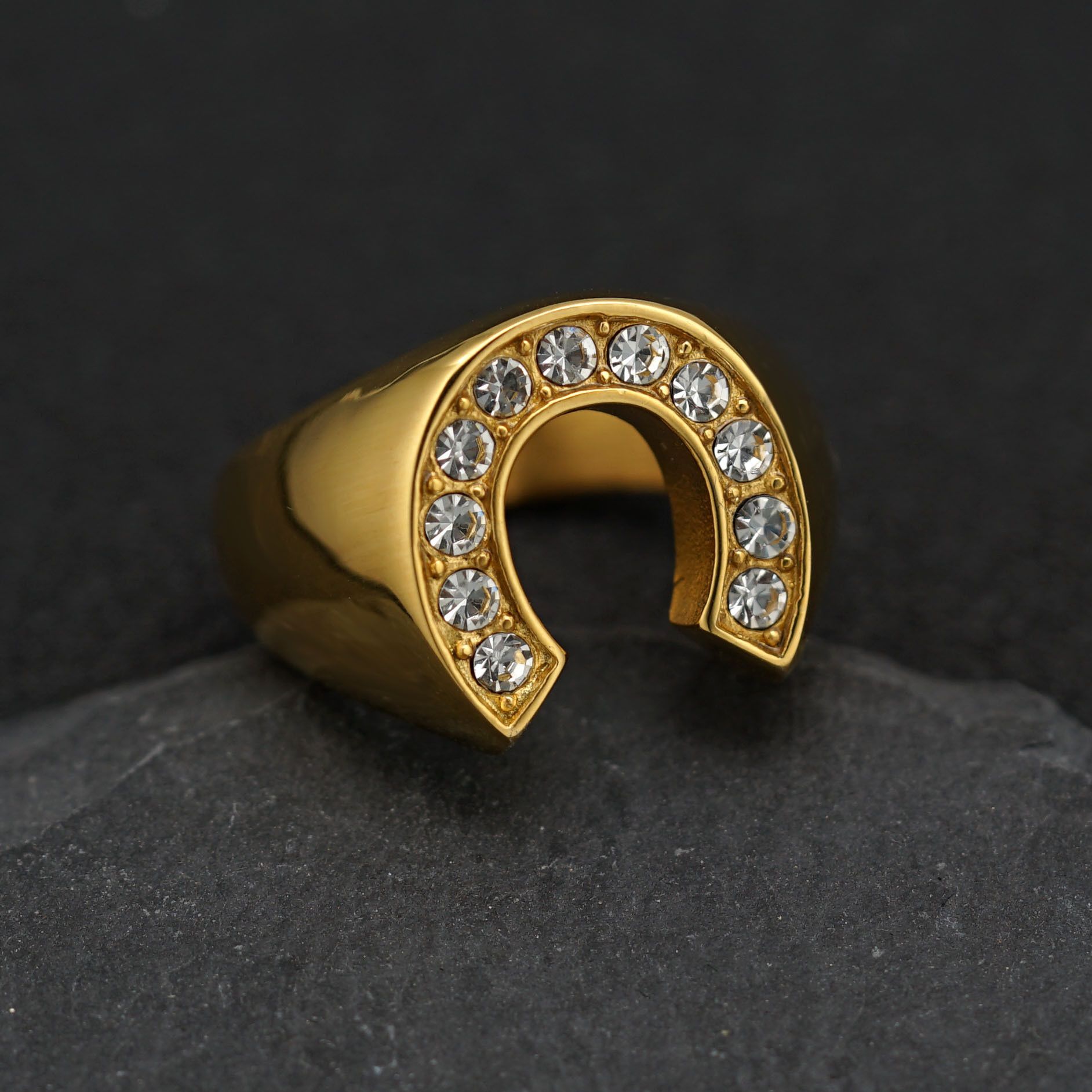 Jewelry Retro Jewelry Rings Open Size Chrome Ring (Size 7-13) Size ONE SIZE - 2 Thumbnail