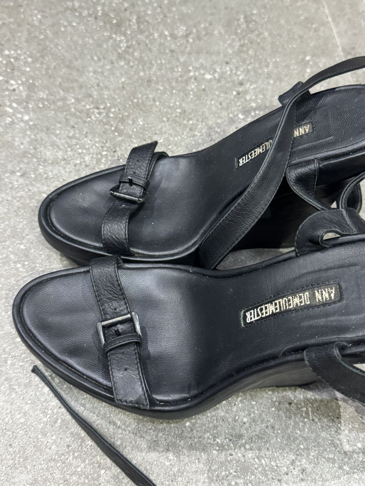 Ann Demeulemeester Ann Demeulemeester Platform Ankle Strap Sandals Size US 5 / IT 35 - 14 Thumbnail