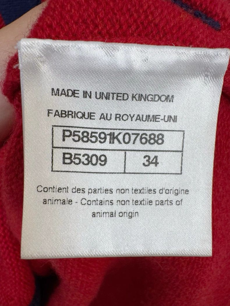 Chanel Chanel Red Cardigan with Blue Edging -2505 Size S / US 4 / IT 40 - 4 Thumbnail